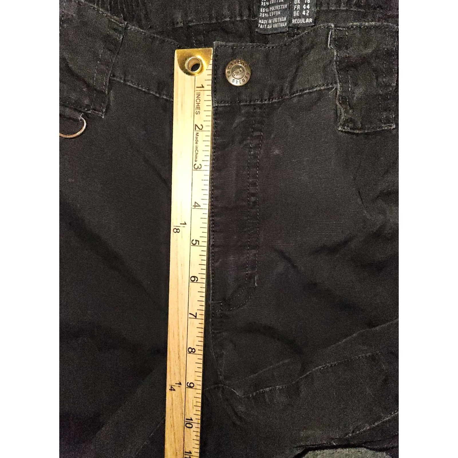 Vintage VINTAGE 5.11 Tactical Cargo Pants Women's 12 Black 8 Pockets Mid Rise Workwear Rip Stop Size 34" / US 12 / IT 48 - 4 Thumbnail