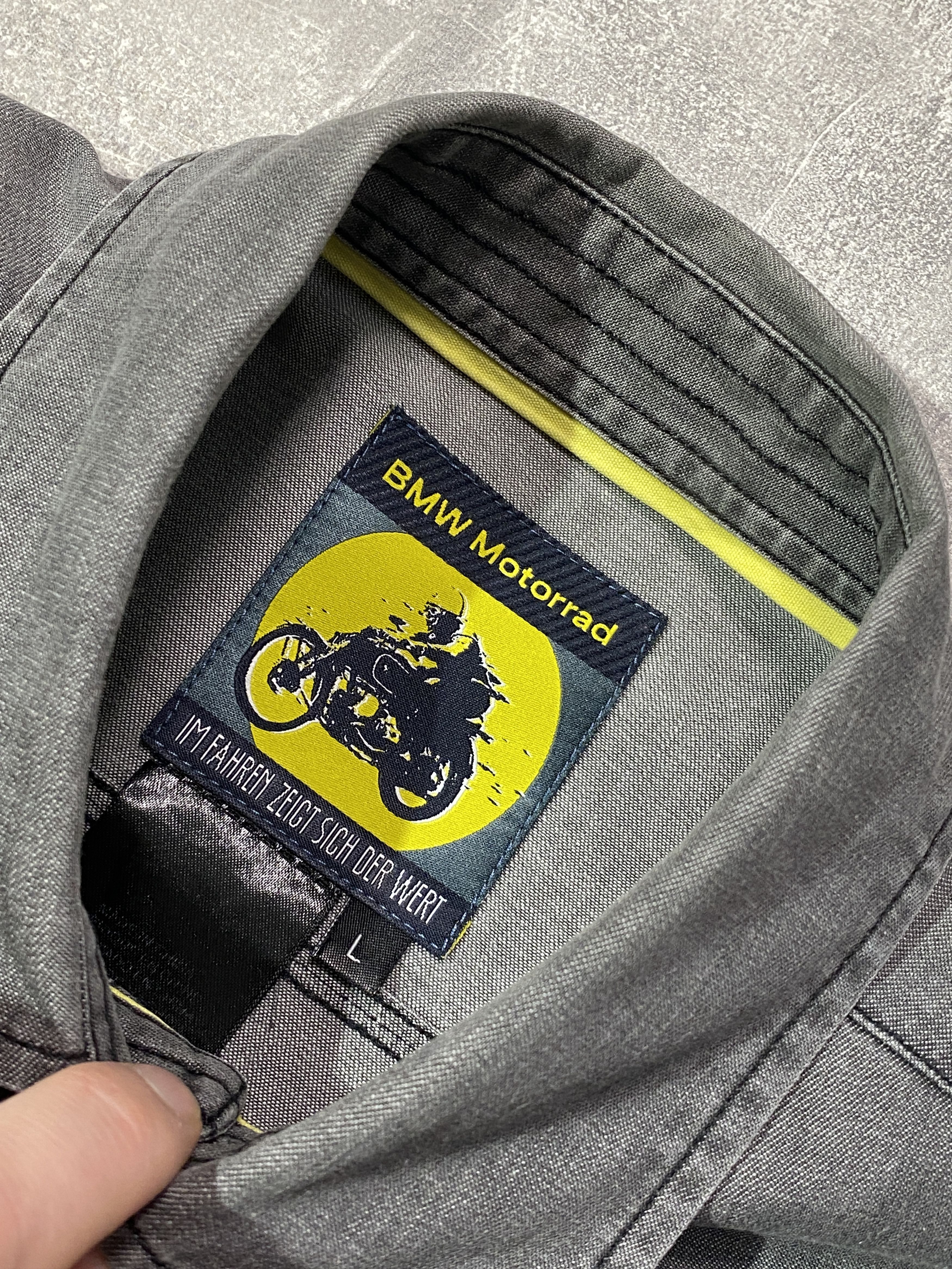 BMW Vintage Y2K BMW Make Life a Ride Racing Denim Shirt Size US L / EU 52-54 / 3 - 9 Thumbnail