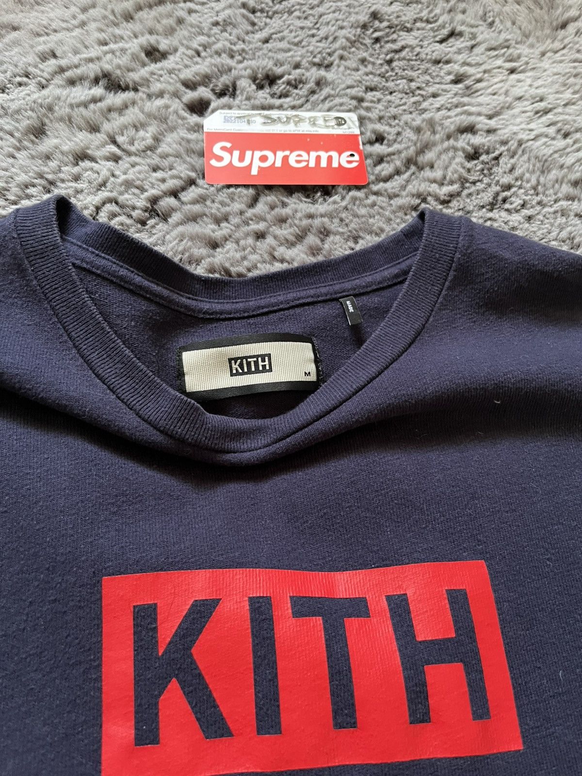 Kith Kith Navy Box Logo Tee Size US M / EU 48-50 / 2 - 3 Thumbnail