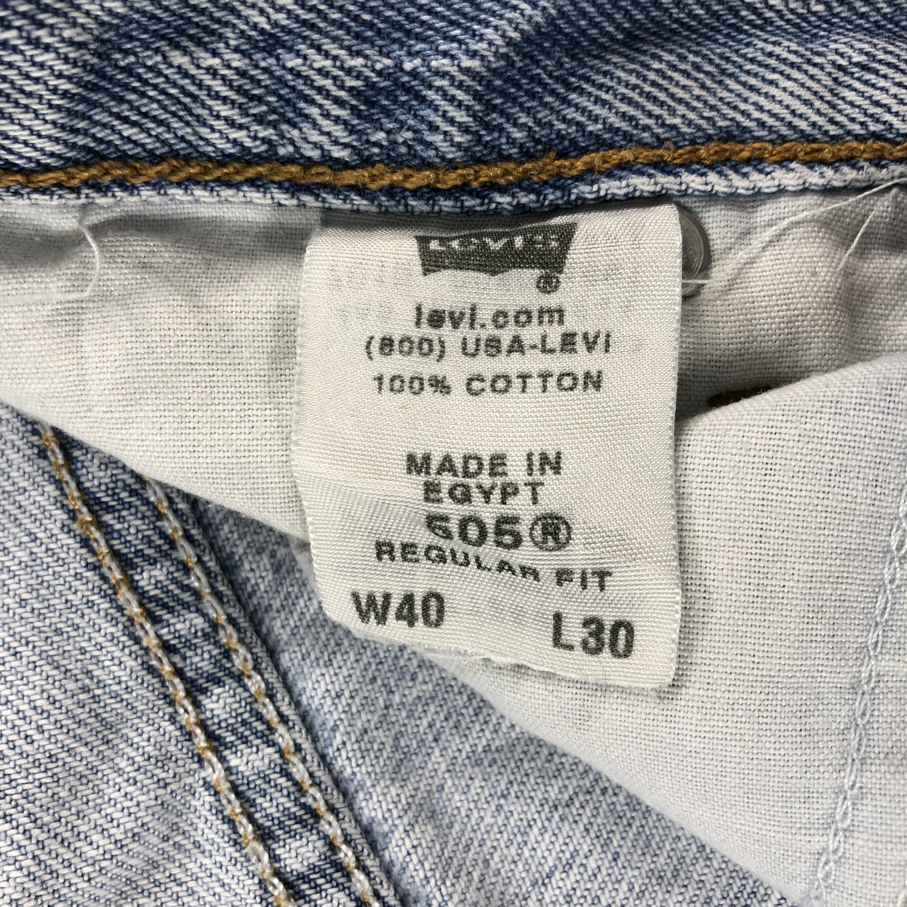 Levi's Vintage Light Wash Levis 505 Jeans-J2466 Size US 40 / EU 56 - 12 Thumbnail