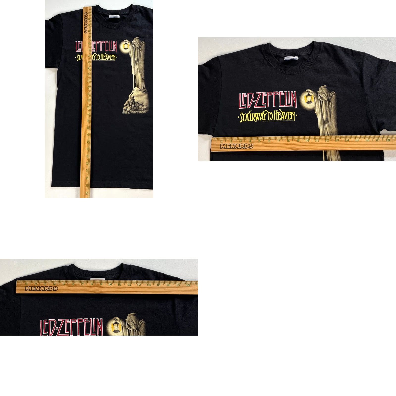 Hanes VINTAGE Led Zeppelin T-Shirt Small Men 2005 Stairway to Heaven Double-Sided Black 100% Cotton Hanes Short Sleeve Crew Neck Size US S / EU 44-46 / 1 - 8 Thumbnail