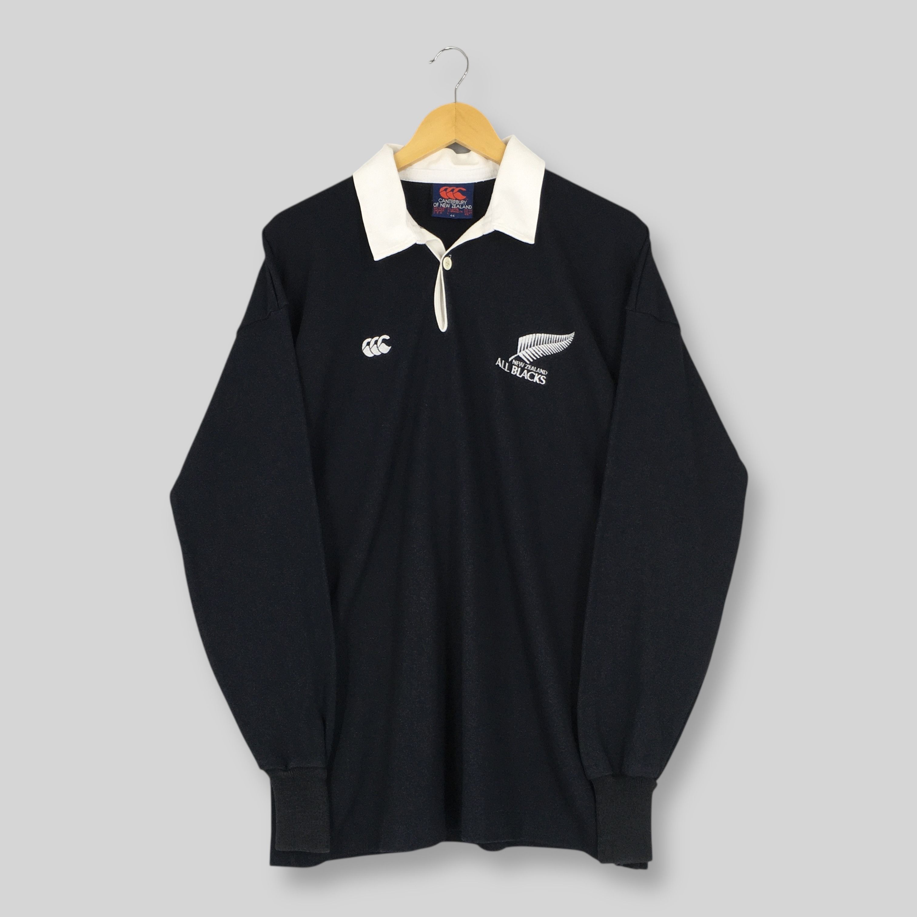 Canterbury of New Zealand Vintage Canterbury Of New Zealand All Blacks Rugby Shirt XL Size US XL / EU 56 / 4 - 1 Thumbnail