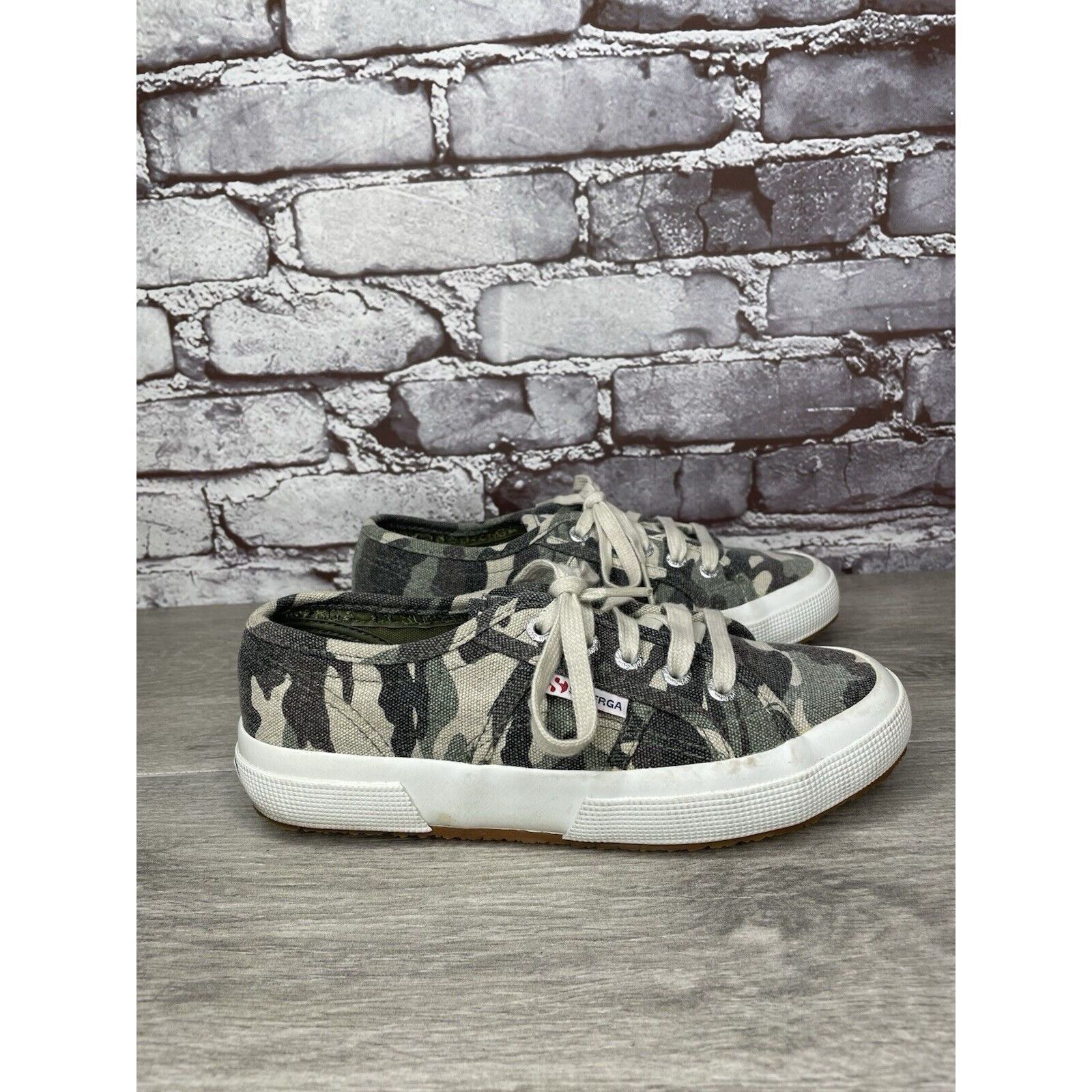 Superga Superga Camo Army Canvas Fabric Lace Up Casual Sneakers Shoe Size US 6 / IT 36 - 3 Thumbnail