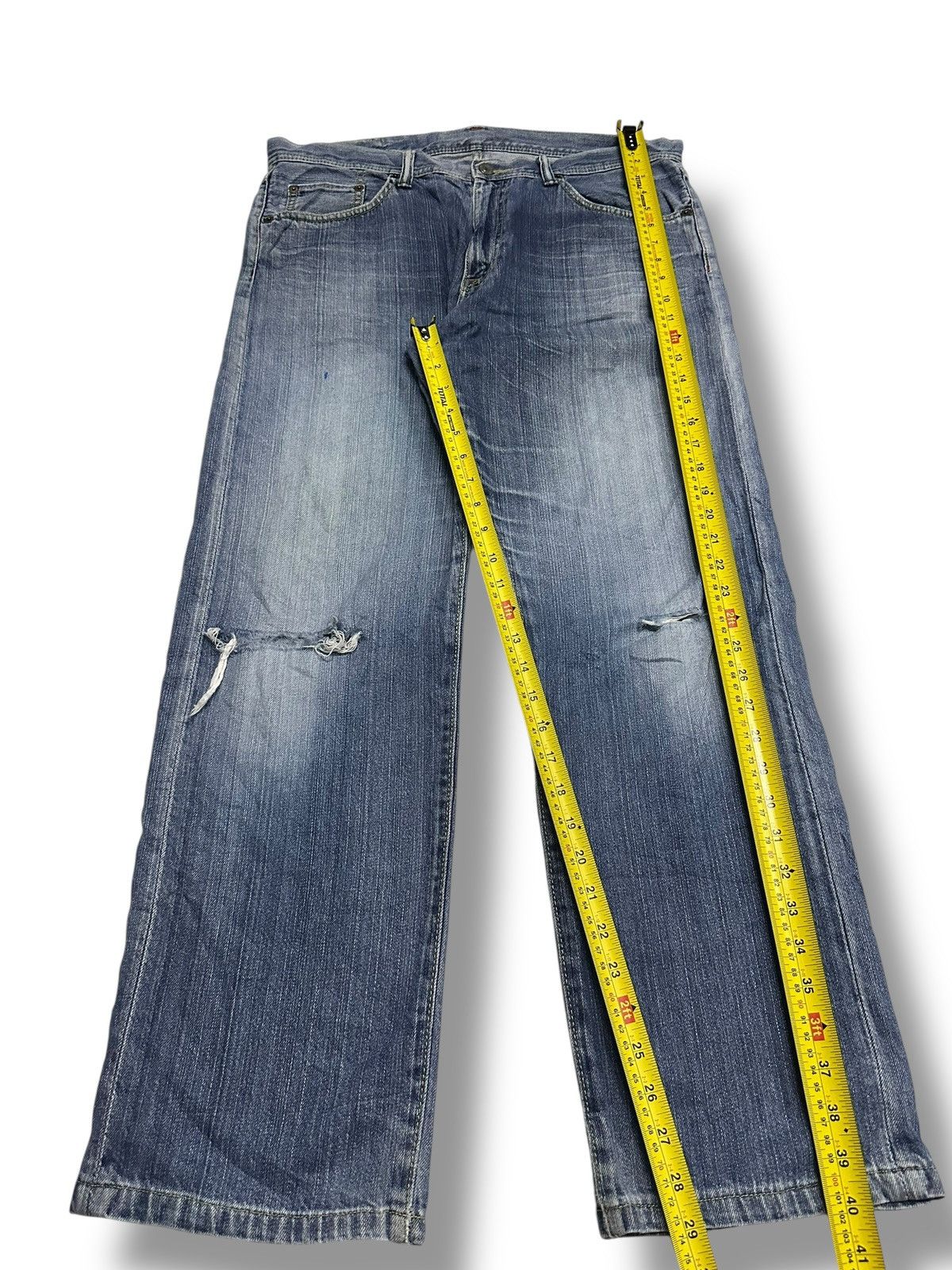 Japanese Brand GLHeart Limited Edition Vintage Jeans With Loose Style Faded Size US 35 - 12 Thumbnail