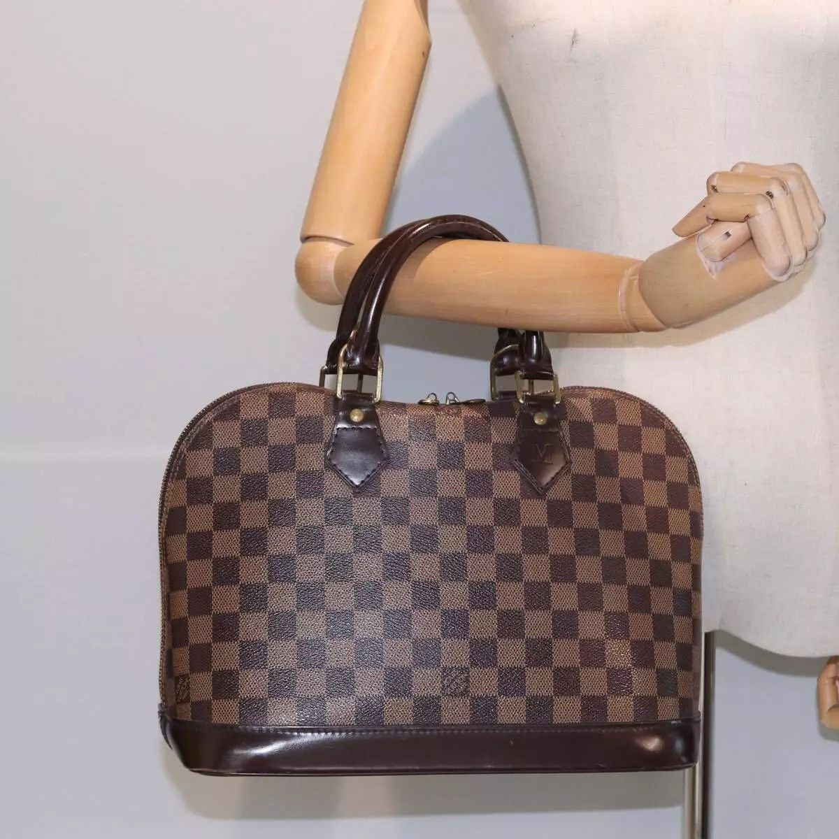 Louis Vuitton LOUIS VUITTON Damier Ebene Alma Hand Bag Size ONE SIZE - 3 Thumbnail