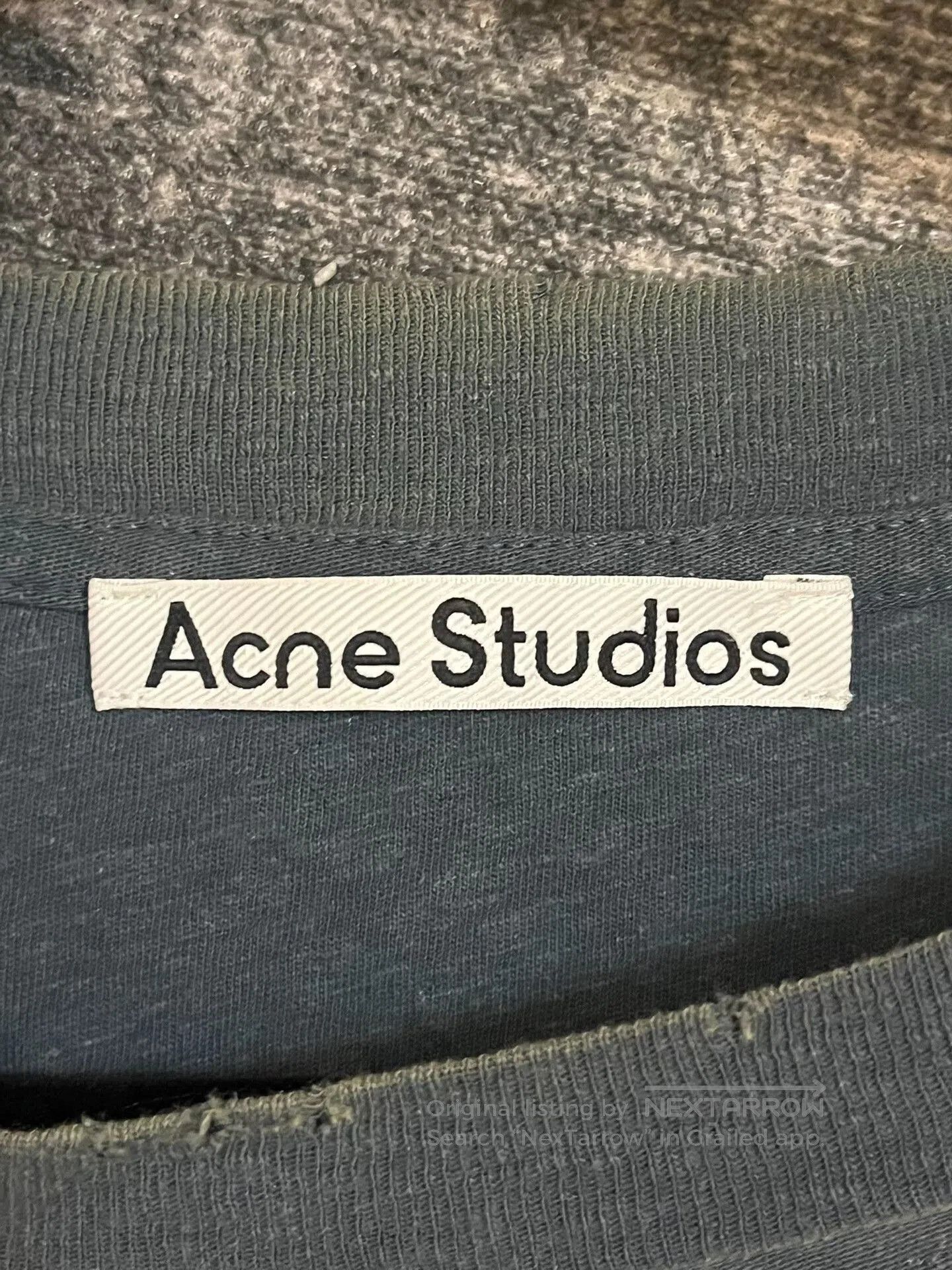 Acne Studios Acne Studios Deep Blue Crew-Neck T-Shirt. Size US L / EU 52-54 / 3 - 3 Thumbnail