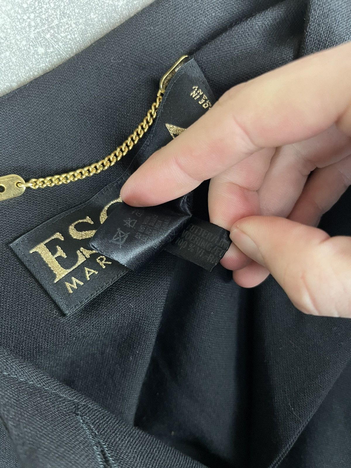 Escada Escada Margaretha Ley Virgin Wool Jacket Black Minimalist Size M / US 6-8 / IT 42-44 - 15 Thumbnail