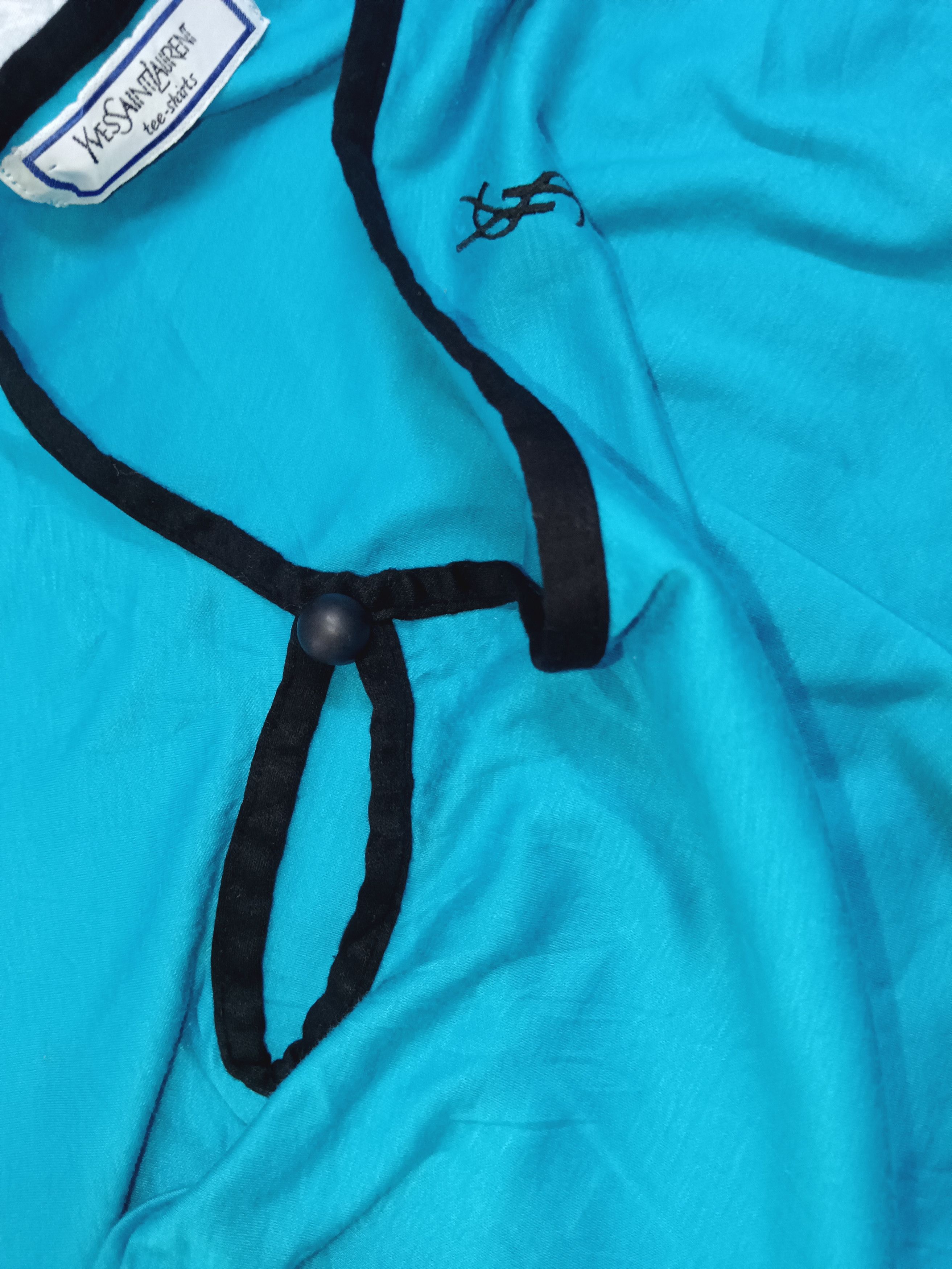 Yves Saint Laurent YSL Women Cropped Shirt Size S / US 4 / IT 40 - 6 Thumbnail