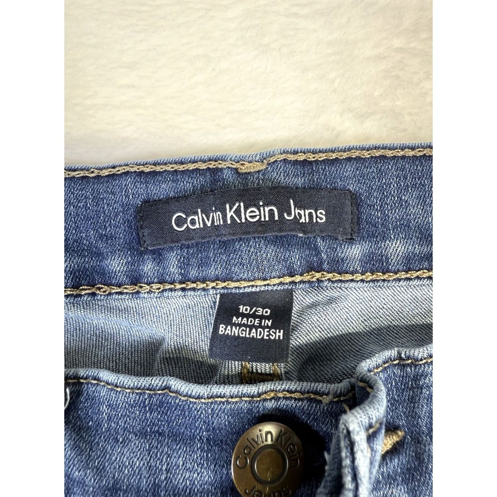 Calvin Klein Calvin Klein Jeans Womens Straight Fit Jeans 10 Blue Cotton Blend Denim Repreve Regular Size 10 Colour Blue 30in Inseam Women Vintage No Size 32" / US 10 / IT 46 - 2 Thumbnail