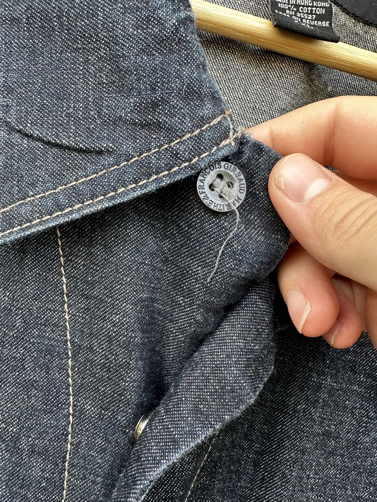 Marithe + Francois Girbaud Vintage Girbaud Heavy Denim Jumpsuit Size US 38 / EU 54 - 6 Thumbnail