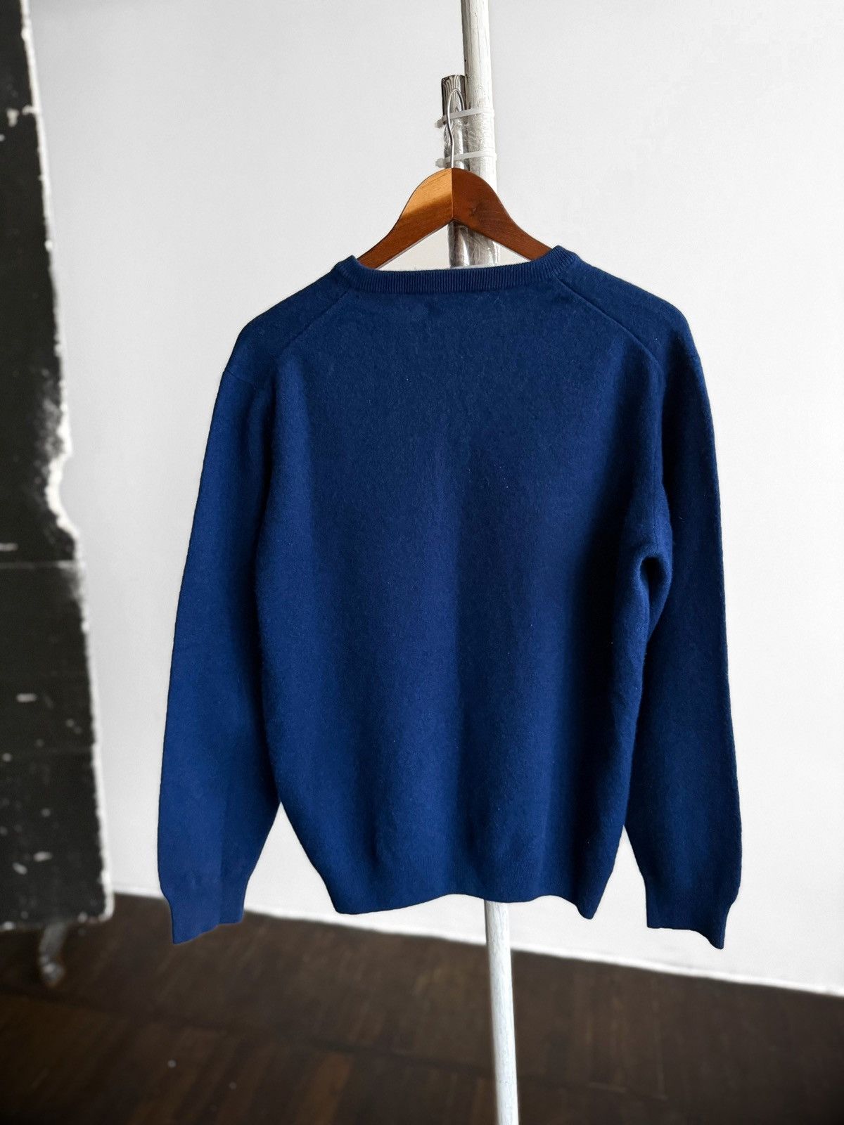 Gant Gant Mens Blue Super Fine Lambswool V-Neck Knit Sweater Size US L / EU 52-54 / 3 - 4 Thumbnail