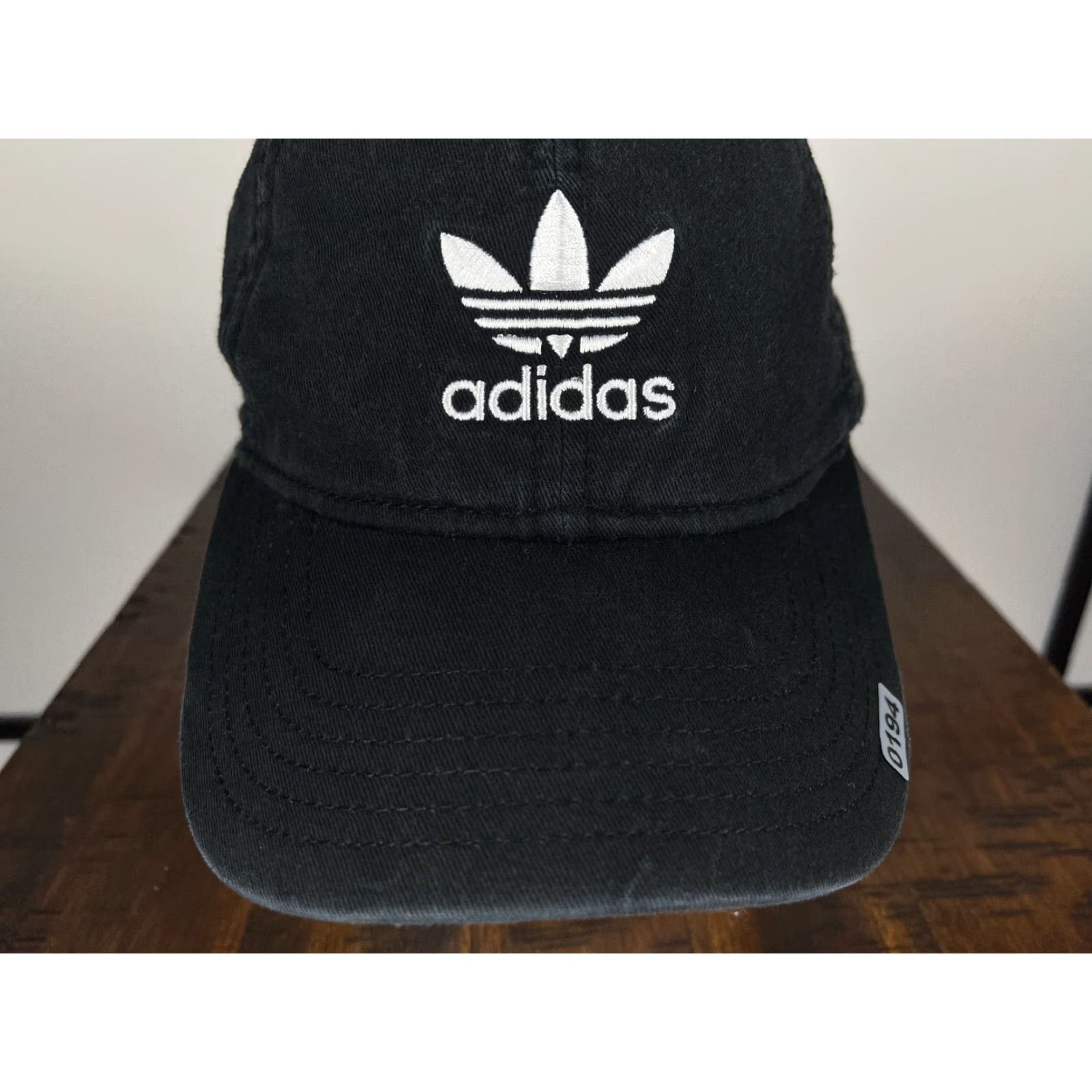Adidas Adidas Hat One Size Black Cotton 3 Stripes Golf Mens Adjustable Size ONE SIZE - 3 Thumbnail