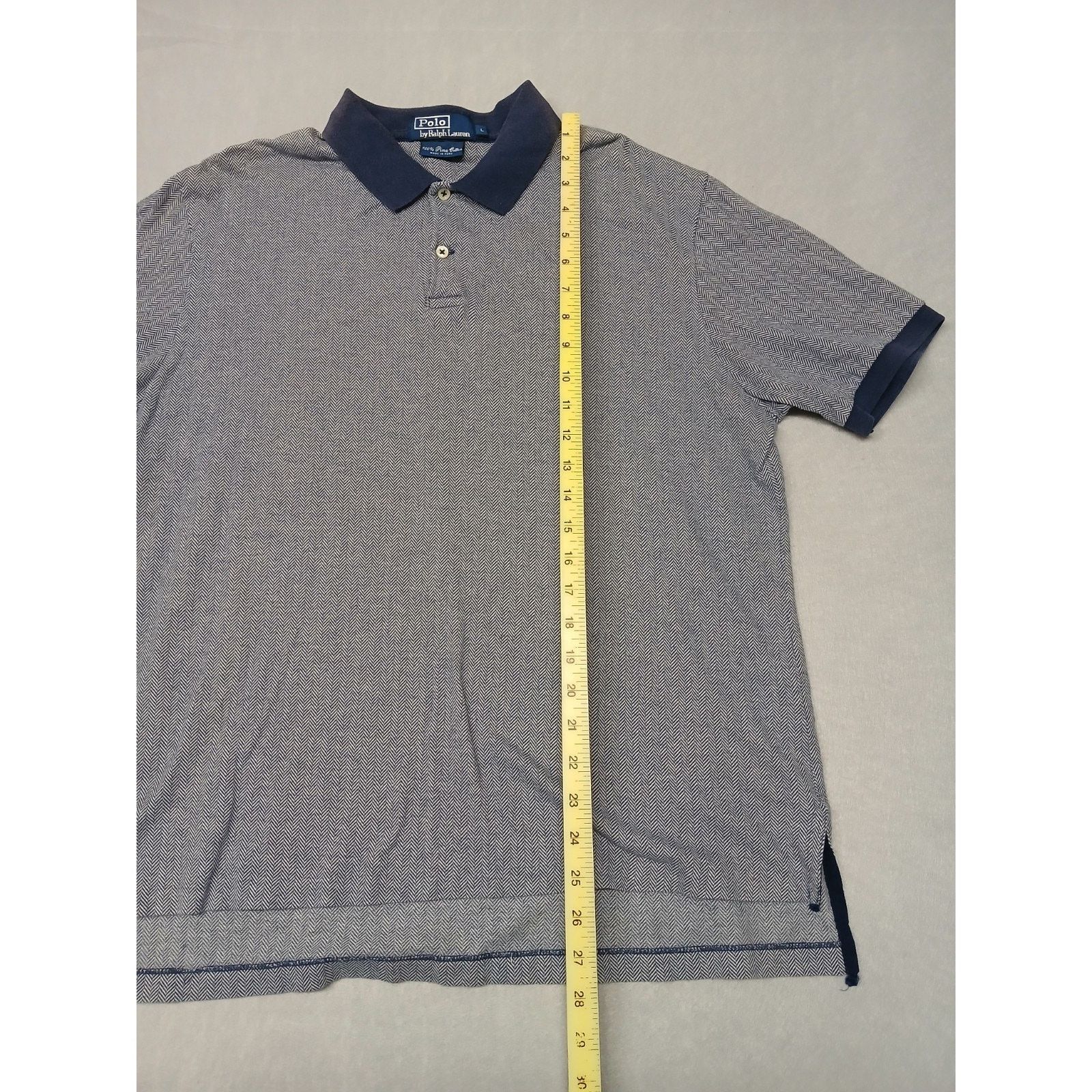 Ralph Lauren Polo Ralph Lauren (Large) Blue Pima Cotton Button Shirt Size US L / EU 52-54 / 3 - 2 Thumbnail