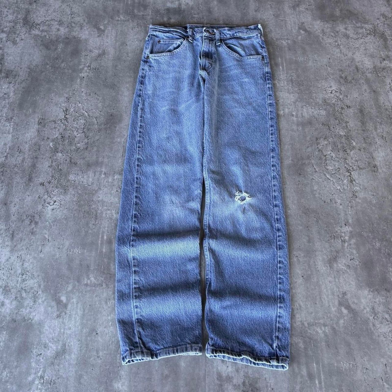 Vintage × Wrangler Vintage Y2K Blue Denim Essential Wrangler Denim Jeans Size US 28 / EU 44 - 1 Thumbnail