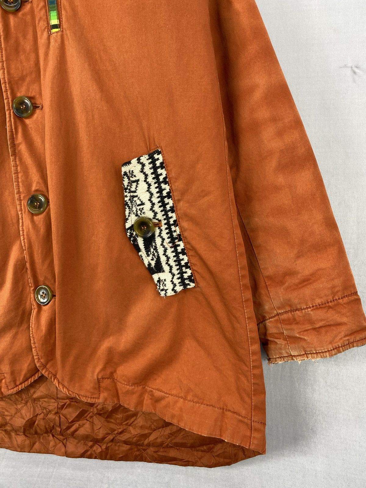 Japanese Brand Titicaca Navajo Native Long Jacket With Hoodie Size M / US 6-8 / IT 42-44 - 3 Thumbnail