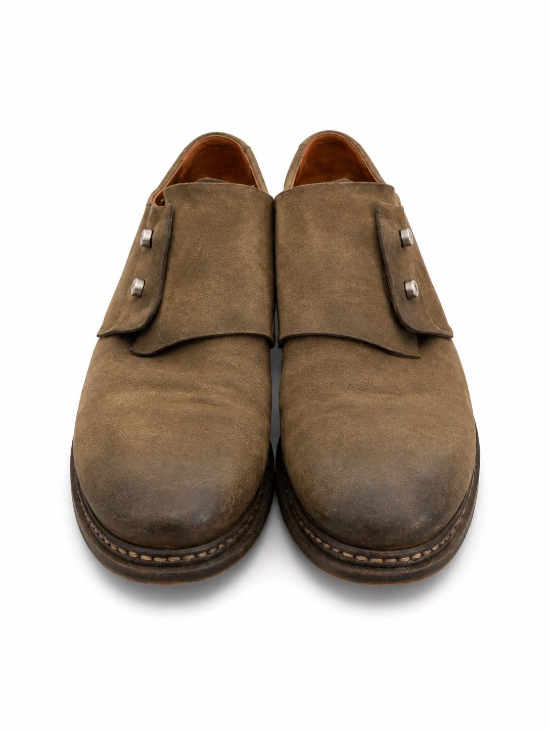 A.S.98 A.S.98 Rustic Italian Leather Shoes Size US 7 / IT 37 - 2 Thumbnail