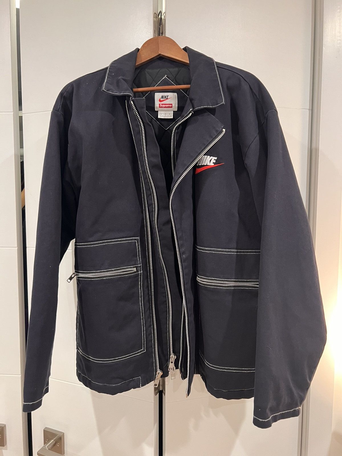 Nike Supreme Quilted Work Jacket | Grailed