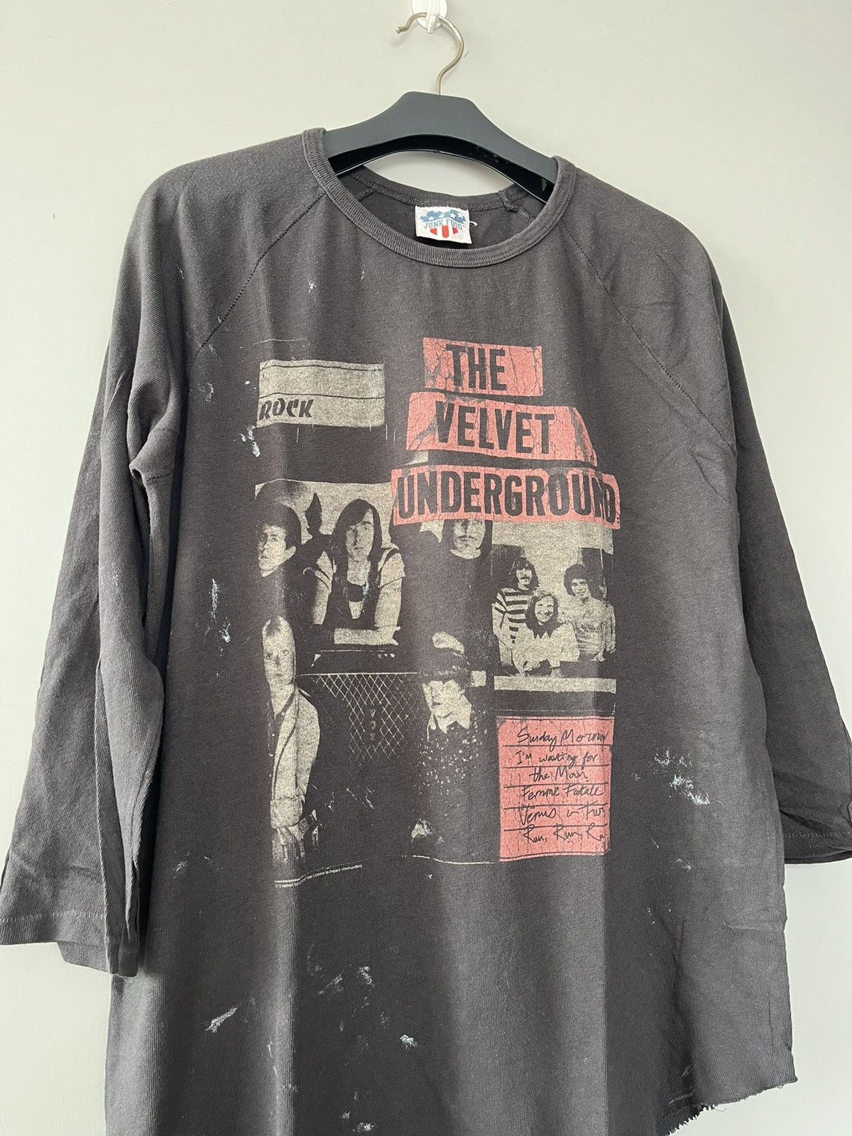 Band Tees × Vintage THE VELVET UNDERGROUND ROCK BAND VINTAGE REGLAN T-SHIRT Size US L / EU 52-54 / 3 - 5 Thumbnail
