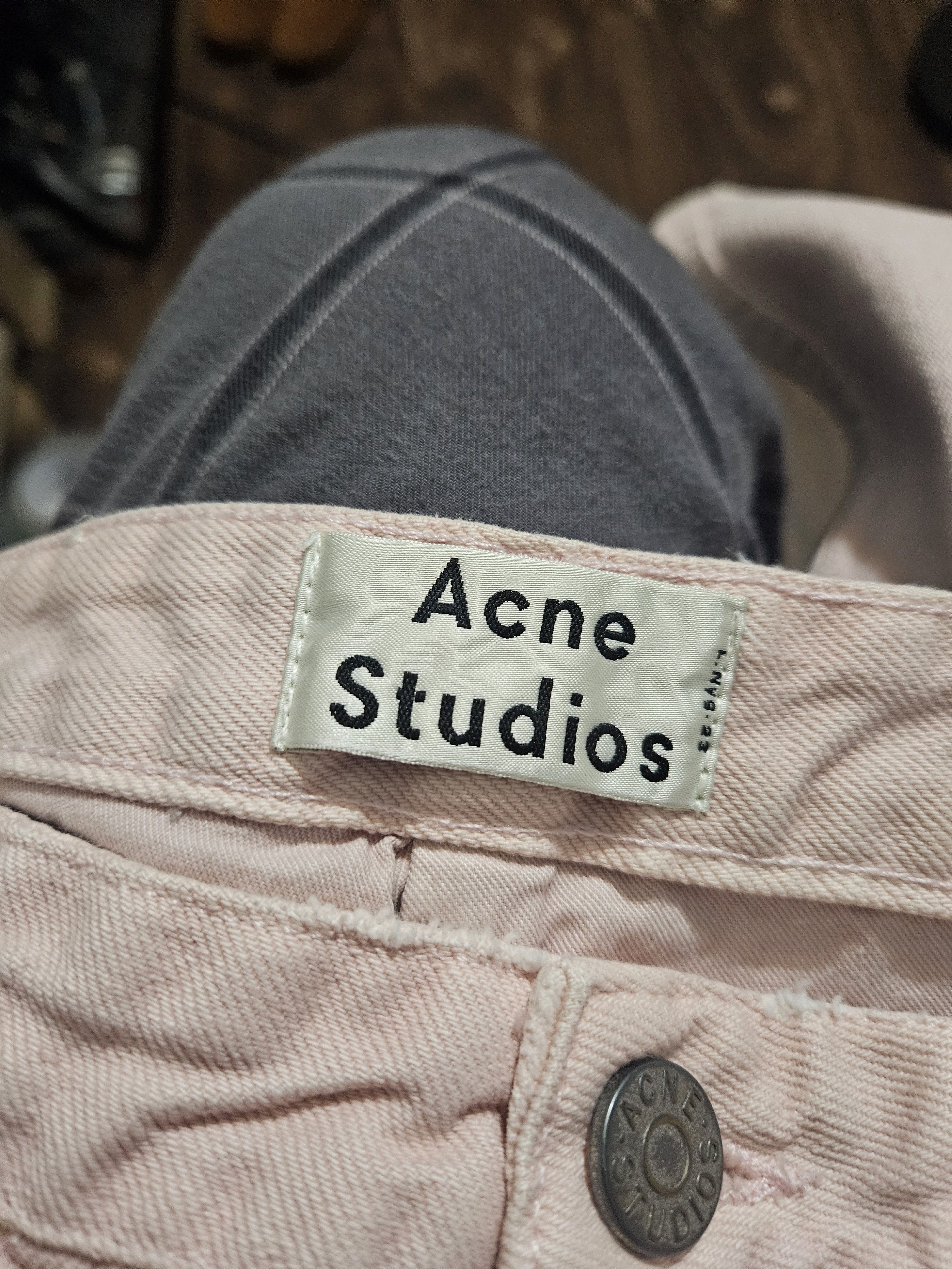 Acne Studios Pop Pink Trash Distressed Pink Denim Jeans Size US 34 / EU 50 - 6 Thumbnail
