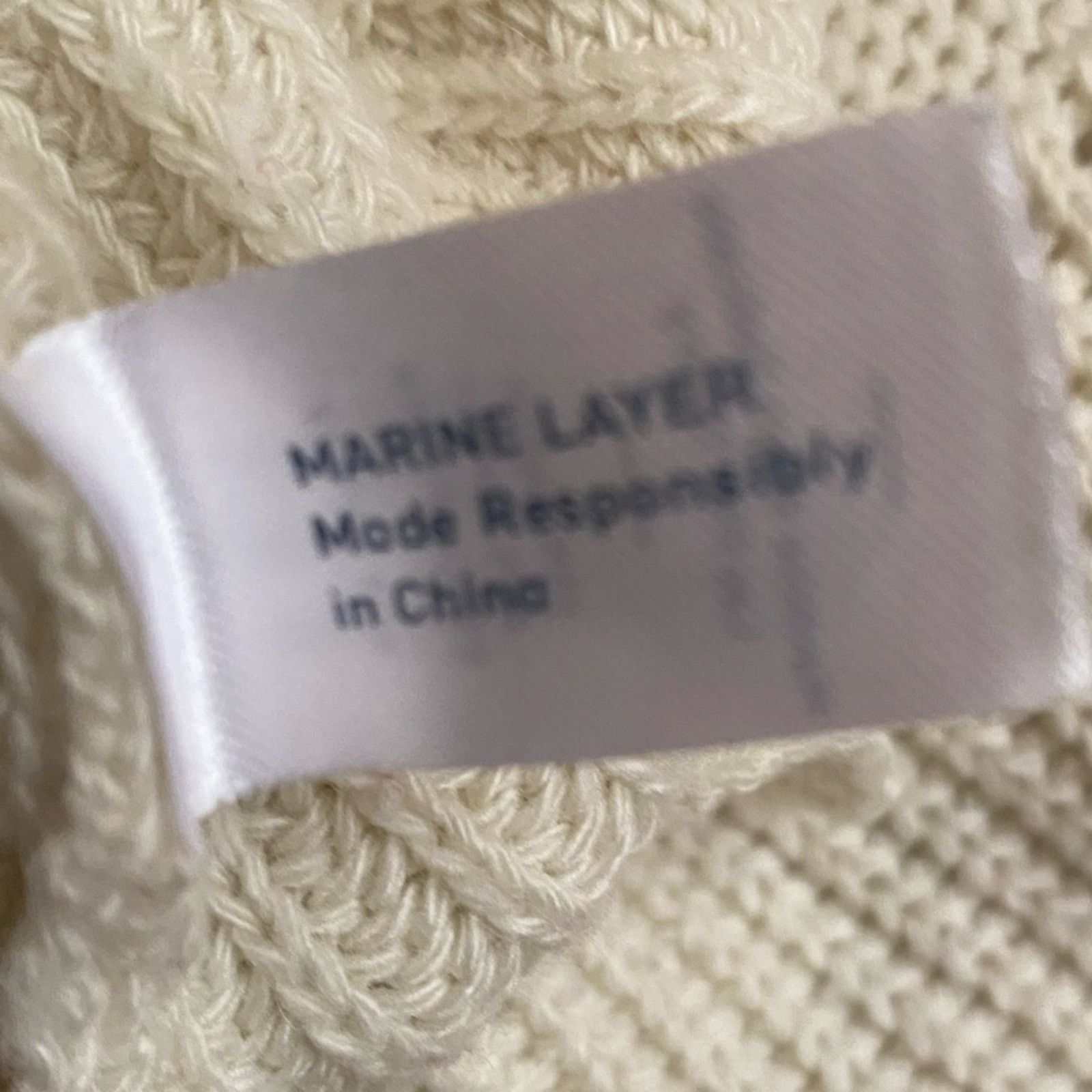 Marine Layer Marine Layer Olivia Sweater Womens XS Cream‎ Crew Neck EUC Size XS / US 0-2 / IT 36-38 - 14 Thumbnail