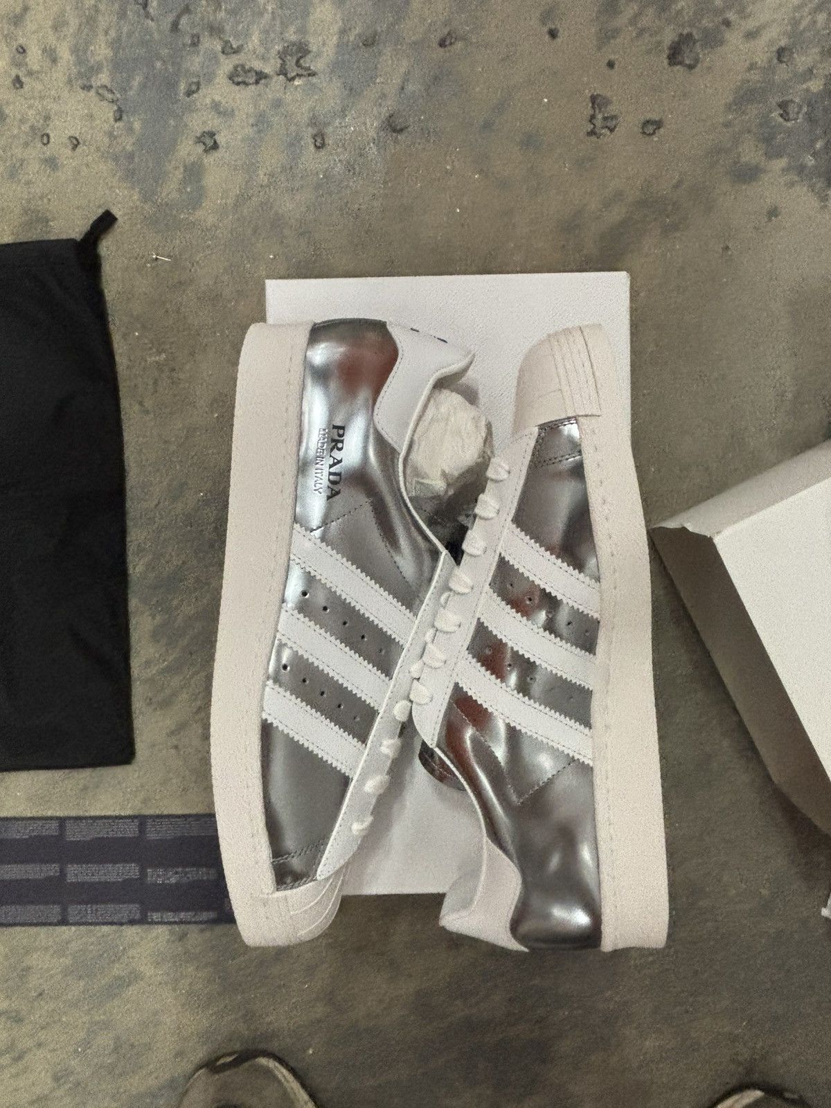 Adidas × Prada Adidas x Prada Superstar DS Size US 11.5 / EU 44-45 - 13 Thumbnail