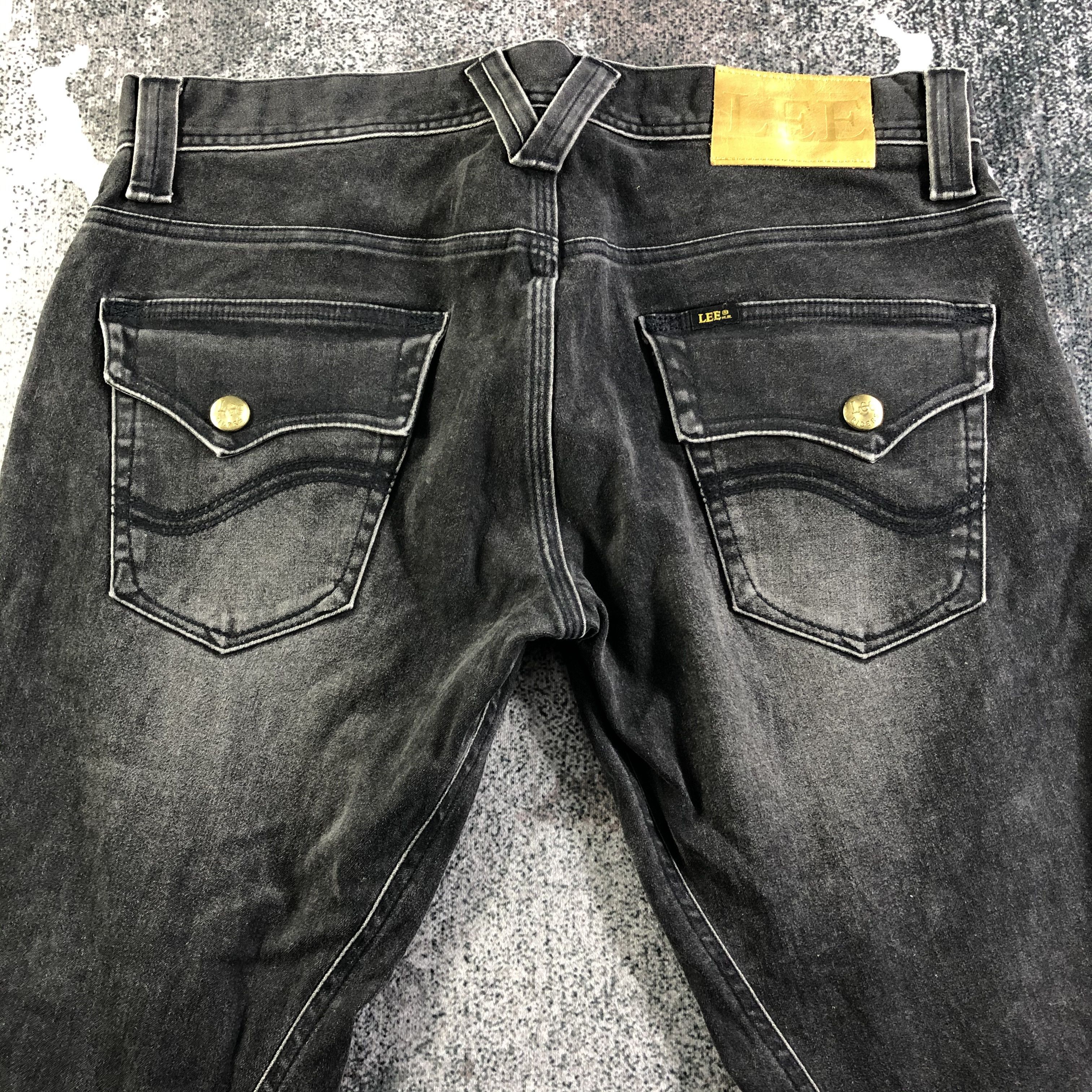 Lee Vintage Lee Flare Jeans Faded Black Denim KJ3063 Size US 34 / EU 50 - 4 Thumbnail