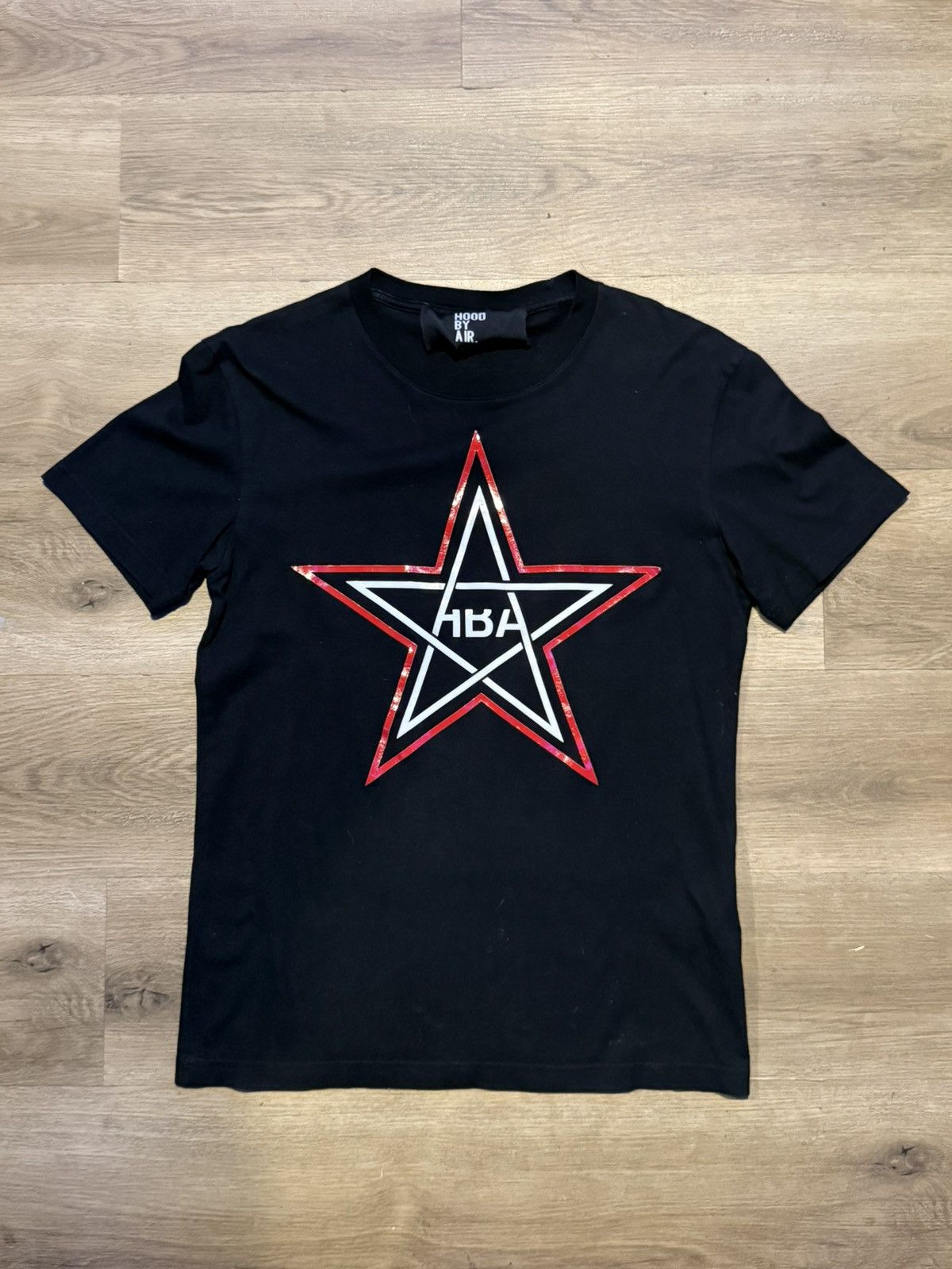 Hood By Air Black HBA Stars Tee Shirt | Grailed