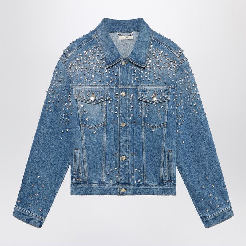 1989 STUDIO 1989 Studio Denim Trucker Jacket Crystals Blue Size US S / EU 44-46 / 1 - 1 Thumbnail