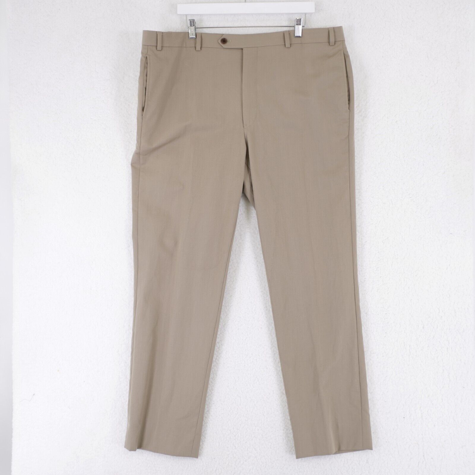 Brooks Brothers Brooks Brothers Madison Fit Tan Wool 42/32 Dress Pants High Size 42R - 1 Thumbnail