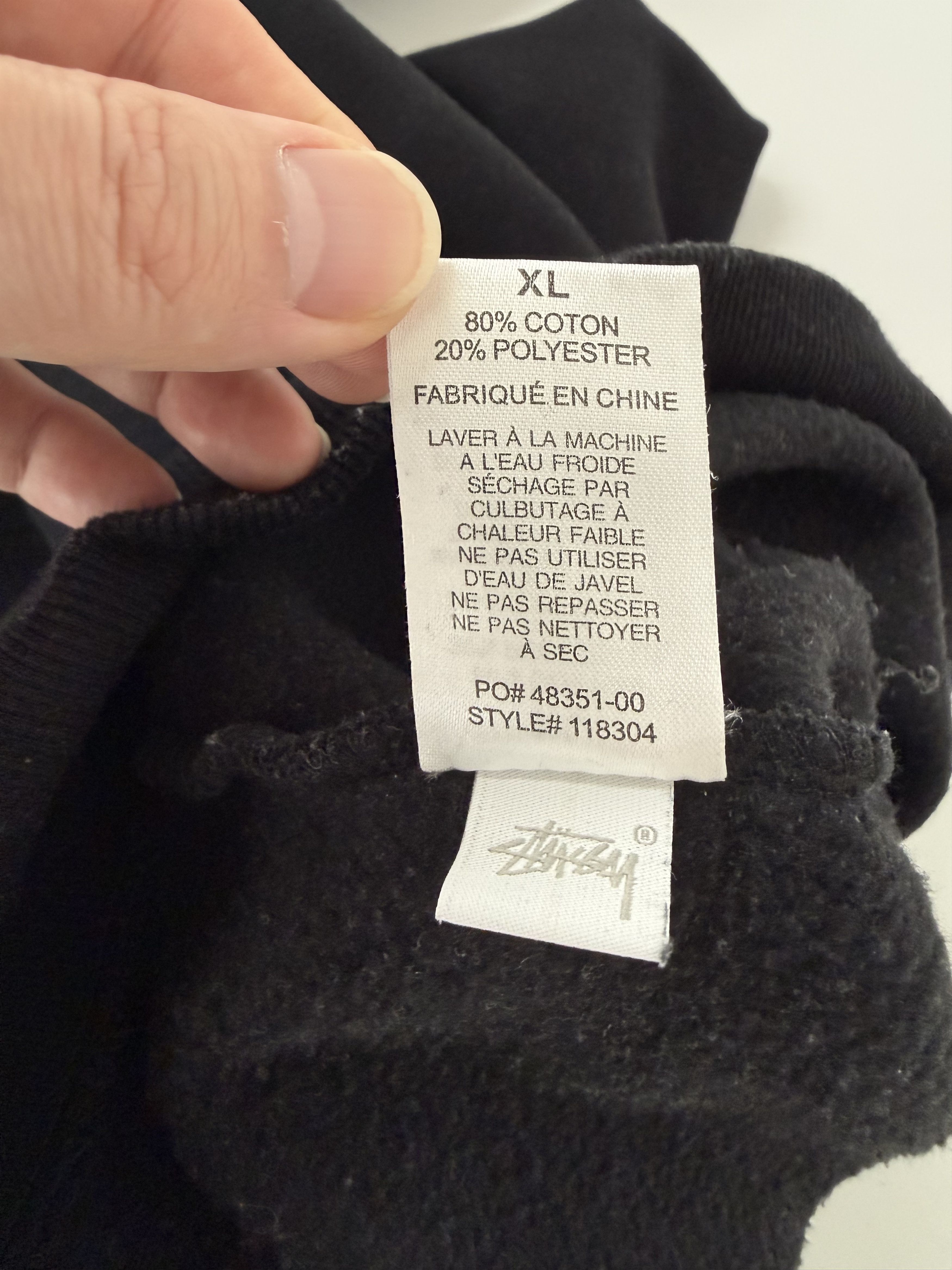 Stussy *USED* Stussy Design App. Hoodie - Black XL Size US XL / EU 56 / 4 - 8 Thumbnail