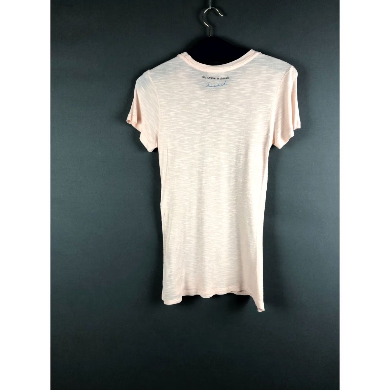 Diesel Diesel T-Shirt XS Light Pink Lyocell Linen Woman Shirt Short Sleeve Crew Neck Regular Basic Casual Womens 1990s? Size XS / US 0-2 / IT 36-38 - 2 Thumbnail