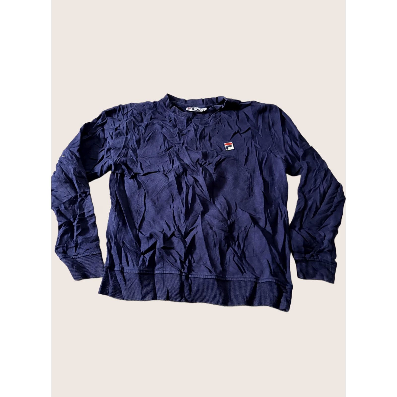 Fila FILA Mens Medium Blue Lightweight Pullover Crewneck Sweatshirt Small Logo Casual Size US M / EU 48-50 / 2 - 1 Thumbnail