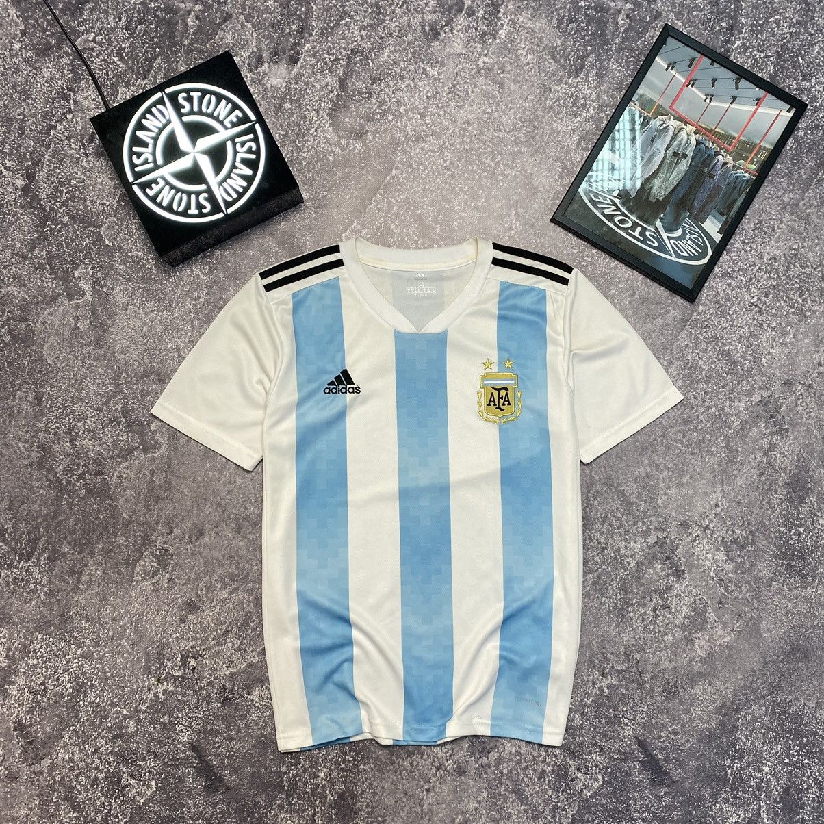 Vintage Vintage Adidas Argentina National Football team soccer jerse Size US M / EU 48-50 / 2 - 1 Thumbnail