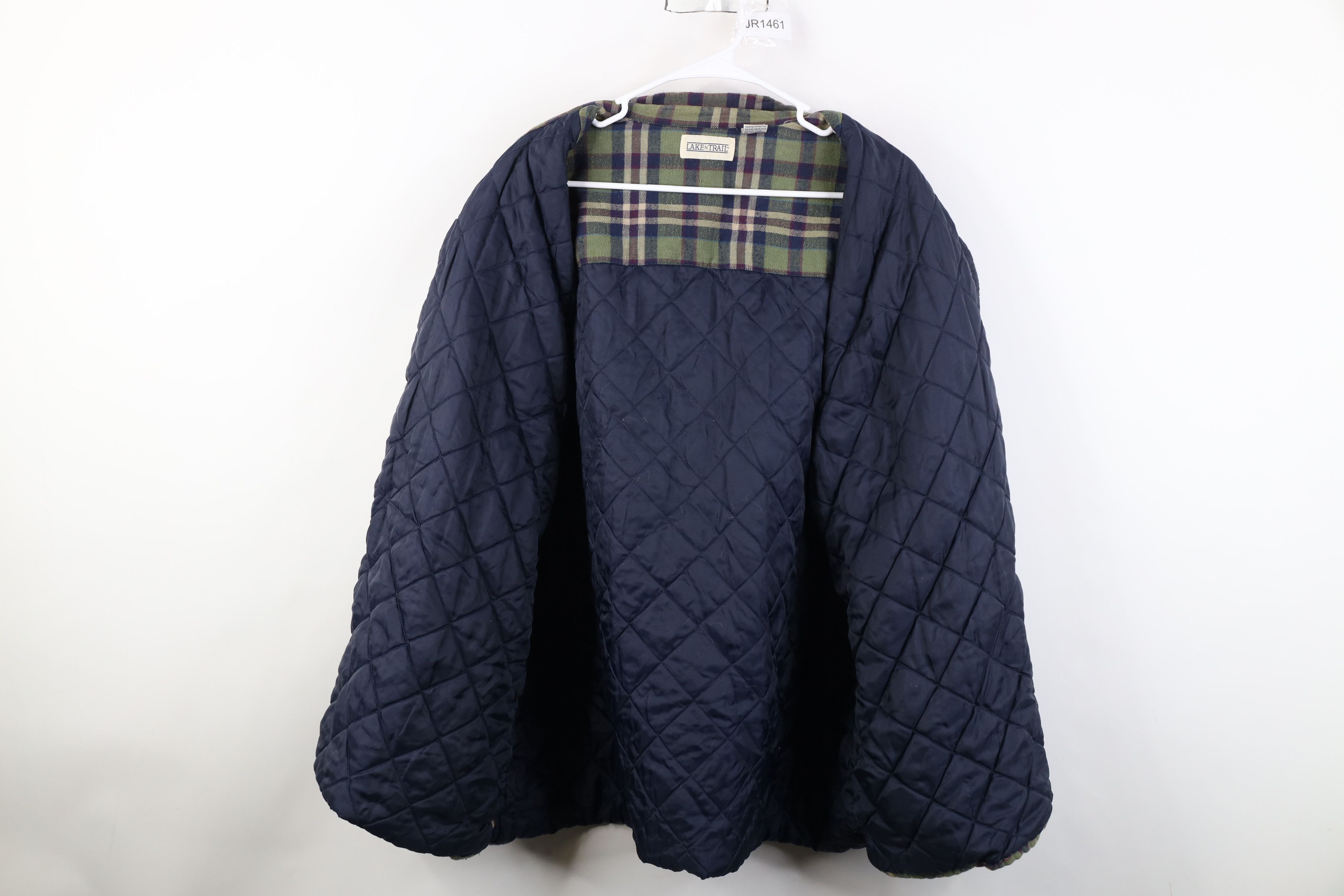 Vintage Vintage 90s Streetwear Flannel Button Shirt Jacket Jac Shirt Size US XXL / EU 58 / 5 - 7 Thumbnail