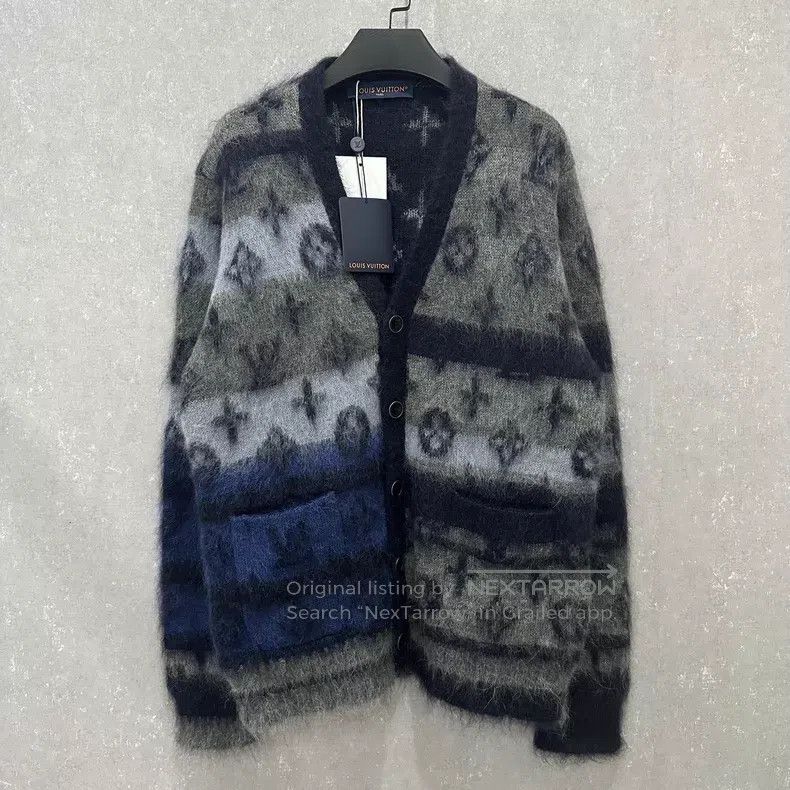 Louis Vuitton Louis Vuitton Old Floral Contrast Mohair Cardigan Jacket Size US S / EU 44-46 / 1 - 1 Thumbnail