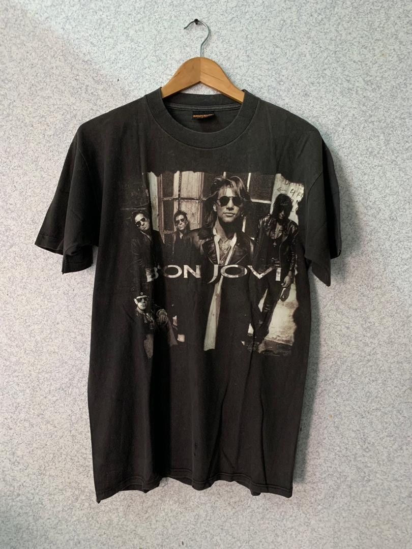 Band Tees × Vintage Vintage band bon Jovi 1992 Size US L / EU 52-54 / 3 - 1 Thumbnail