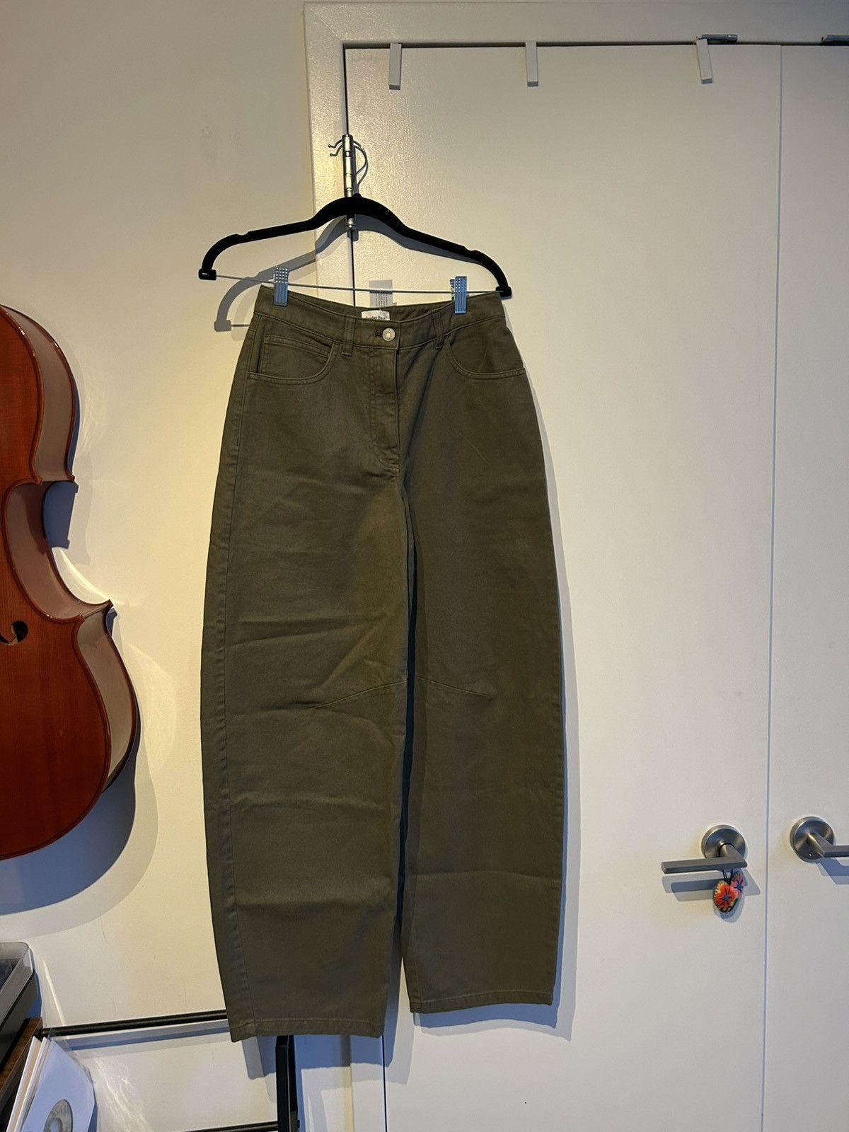 Aritzia Green Wide Leg Flan Pants from Aritzia Size 27" / US 4 / IT 40 - 1 Thumbnail