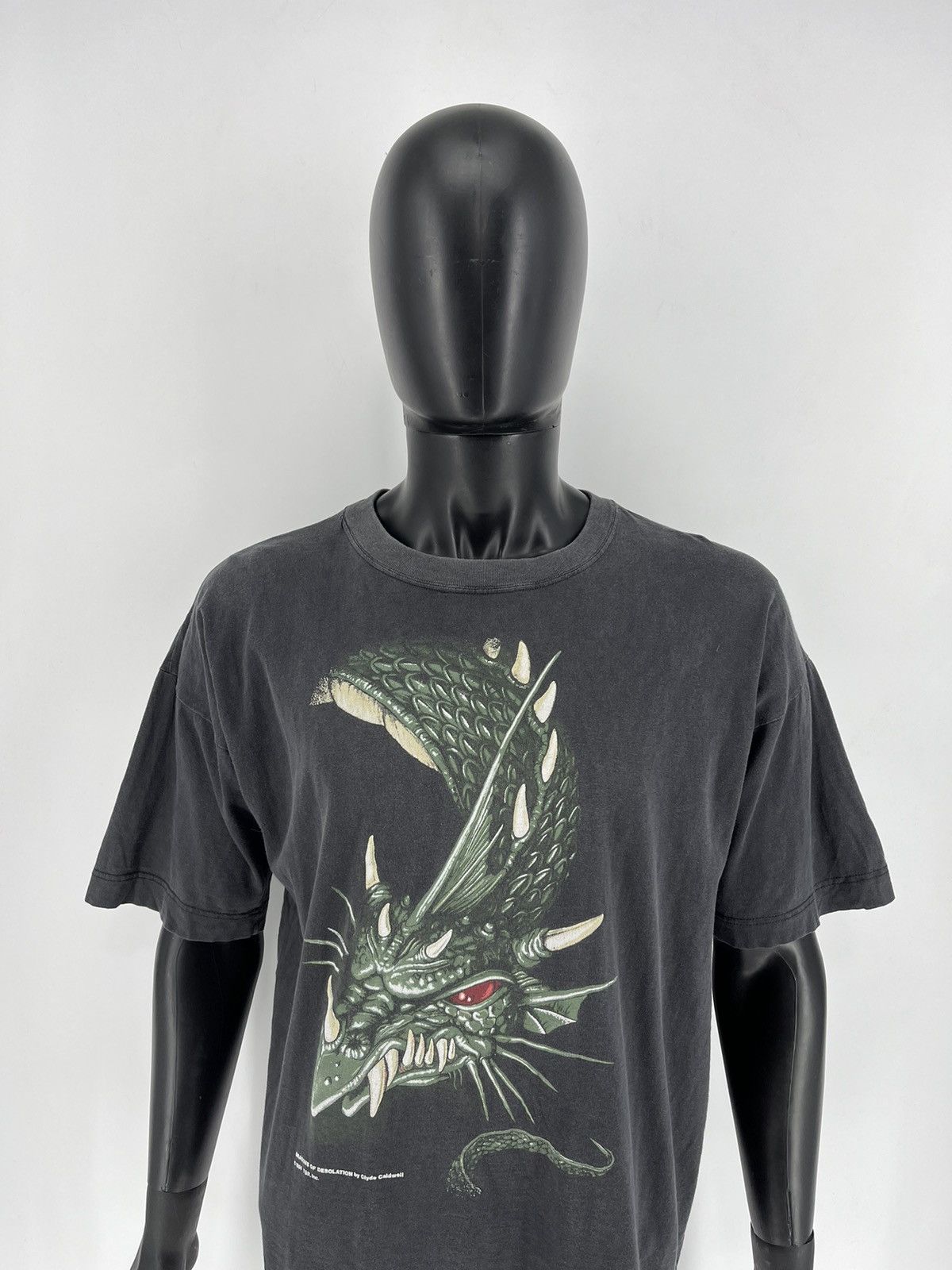 Pre-owned Vintage Mens  Dragons Of Desolation By Clyde Caldwell T Shirt (size Xl) In Multicolor