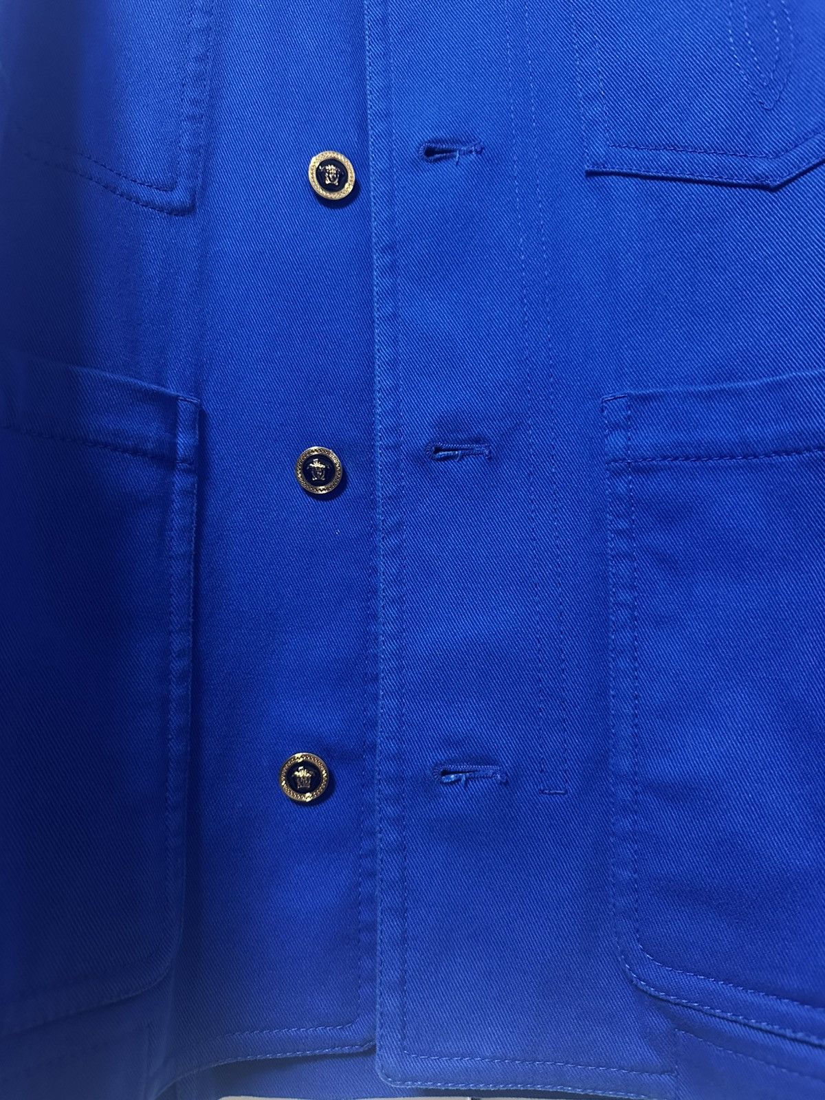 Versace Versace Medusa Blue Jacket Size US M / EU 48-50 / 2 - 4 Thumbnail