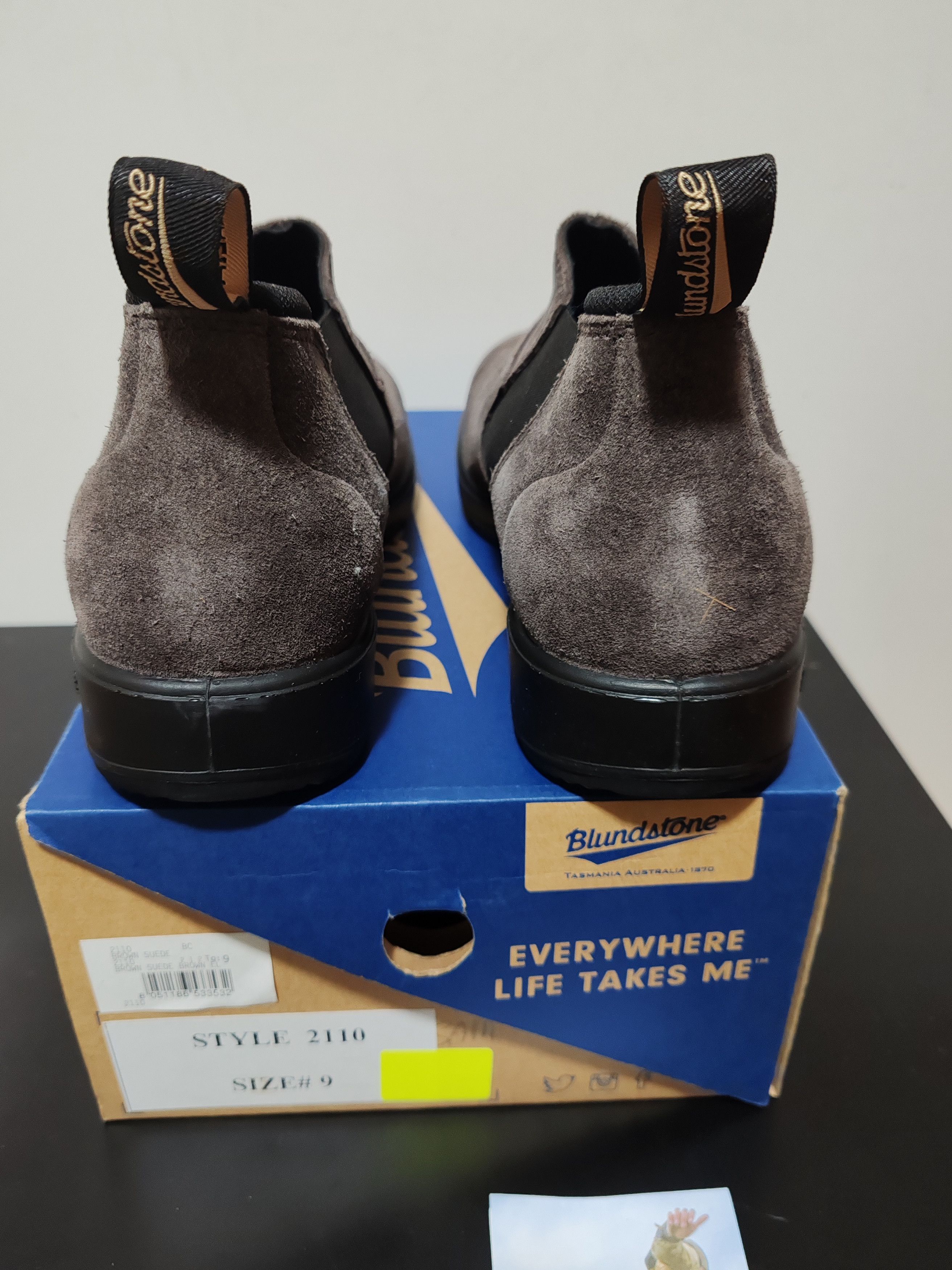 Blundstone Bottines Blundstones Chelsea - Daim Ciré Gris Acier Size US 9.5 / EU 42-43 - 3 Thumbnail