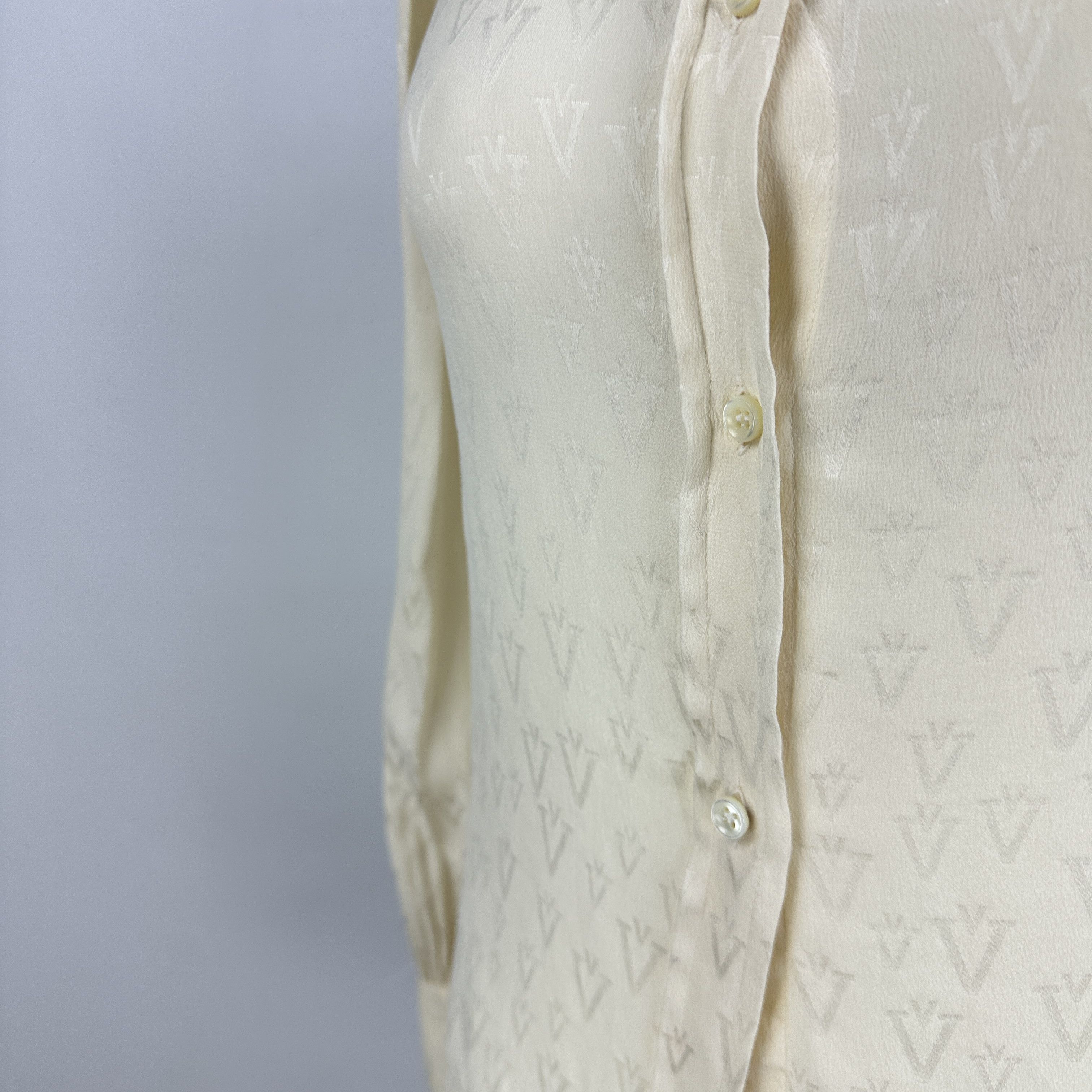 Valentino Camicia Valentino Boutique Seta Monogram – 10 UK Size M / US 6-8 / IT 42-44 - 6 Thumbnail