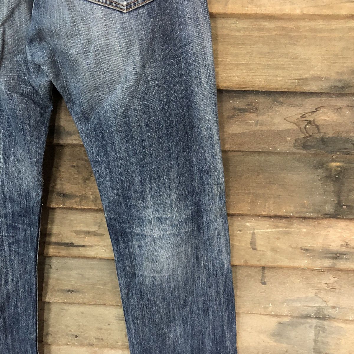 Levi's 501 Levis ripped distressed Blue faded Denim Pants #7309 Size US 31 - 19 Thumbnail