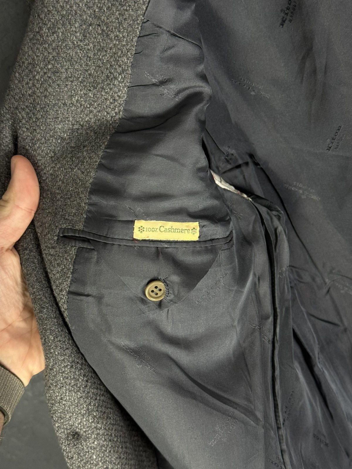 Kiton KITON Napoli Men’s Blazer Jacket 100% Cashmere Italy Size54 Size 54R - 18 Thumbnail