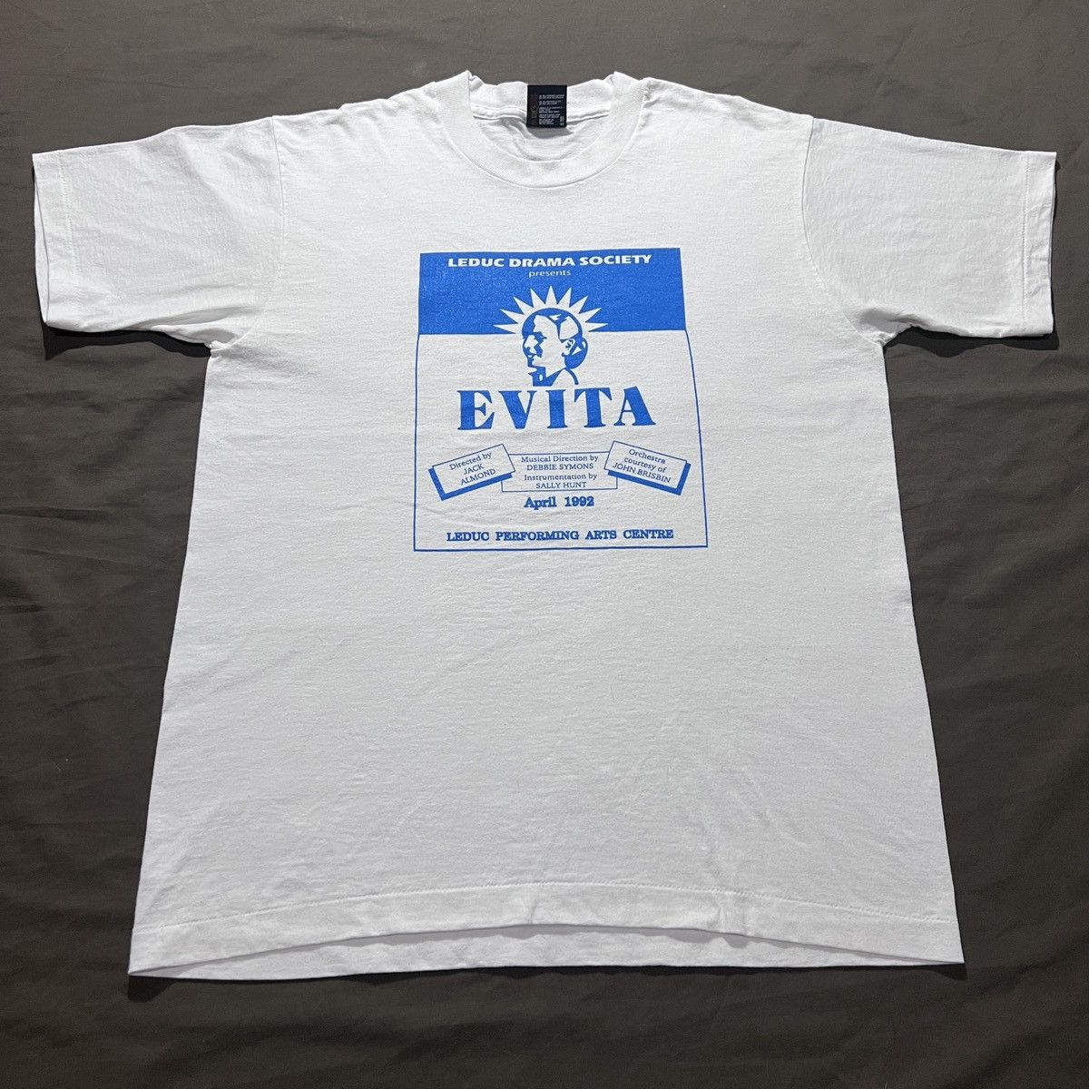 Vintage Vintage 90s Evita Broadway Musical Theatre Promo Tee Size US L / EU 52-54 / 3 - 2 Thumbnail