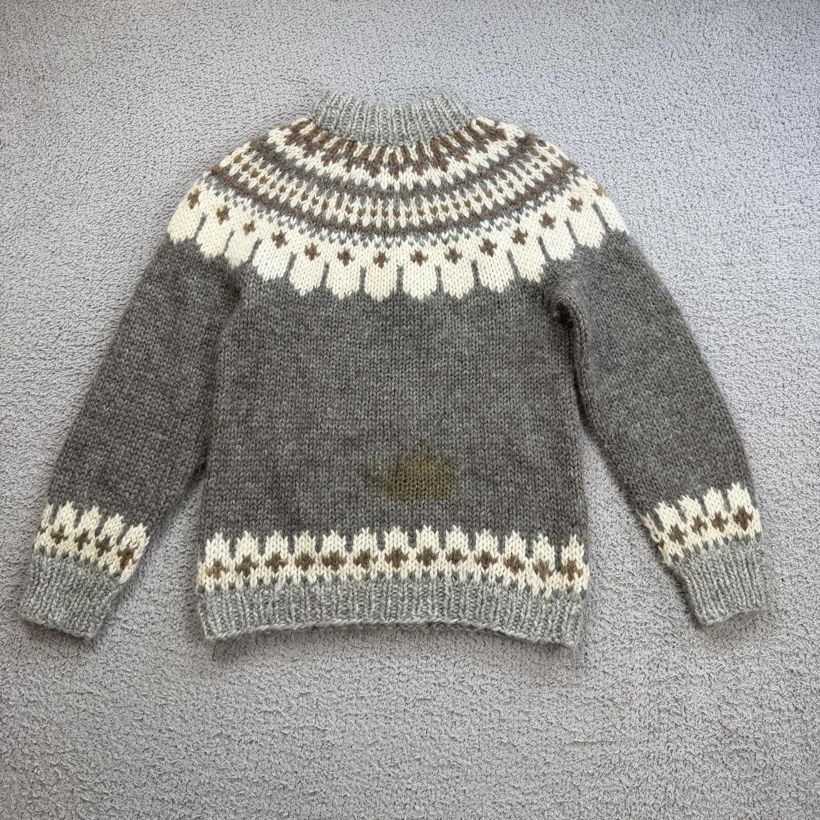 Other Vintage Icelandic Wool Sweater Nordic Fair Isle Iceland Knit Size XS / US 0-2 / IT 36-38 - 2 Thumbnail