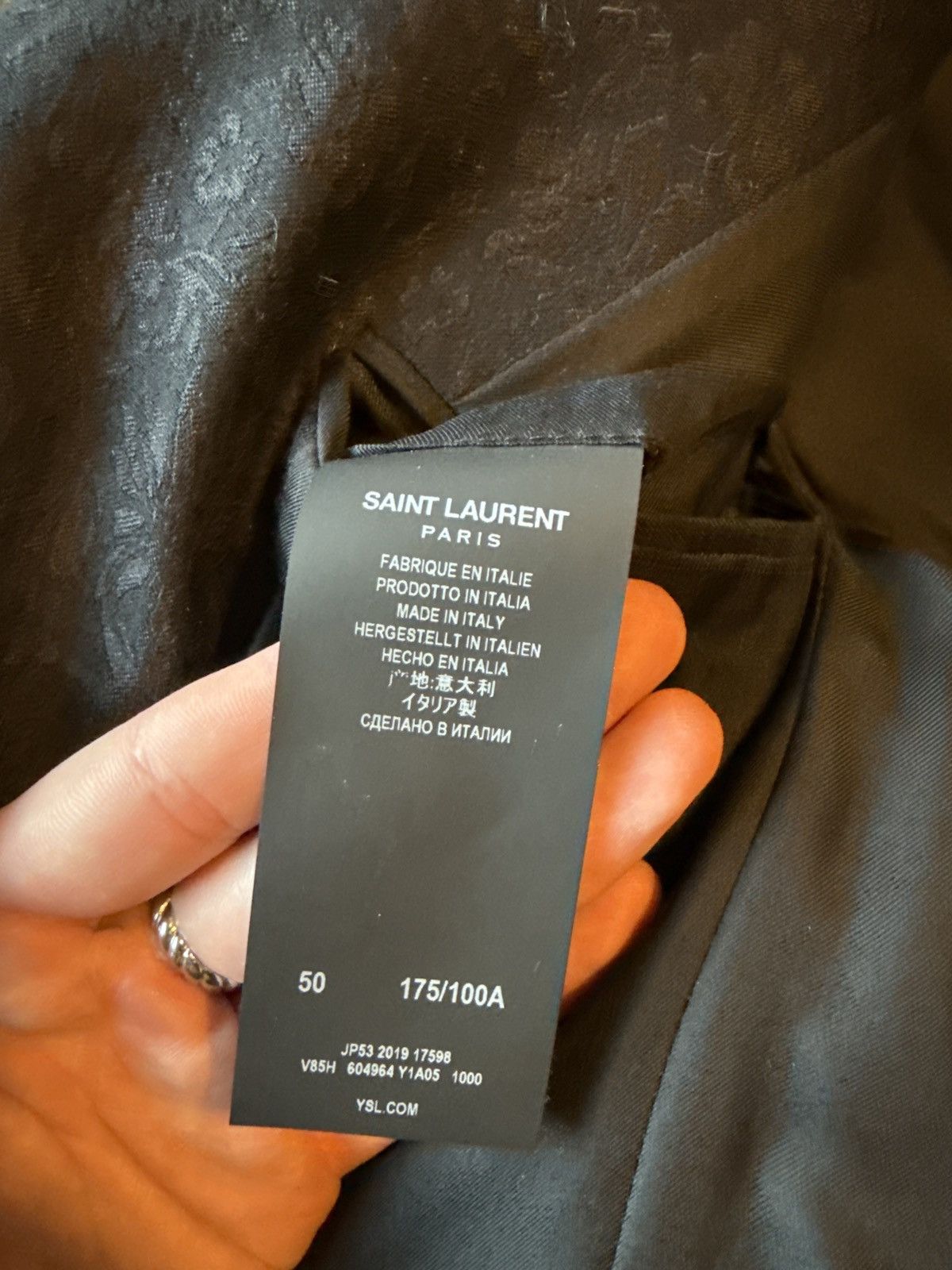 Saint Laurent Paris Saint Laurent Coin Blazer/ suit Size 48R - 4 Thumbnail