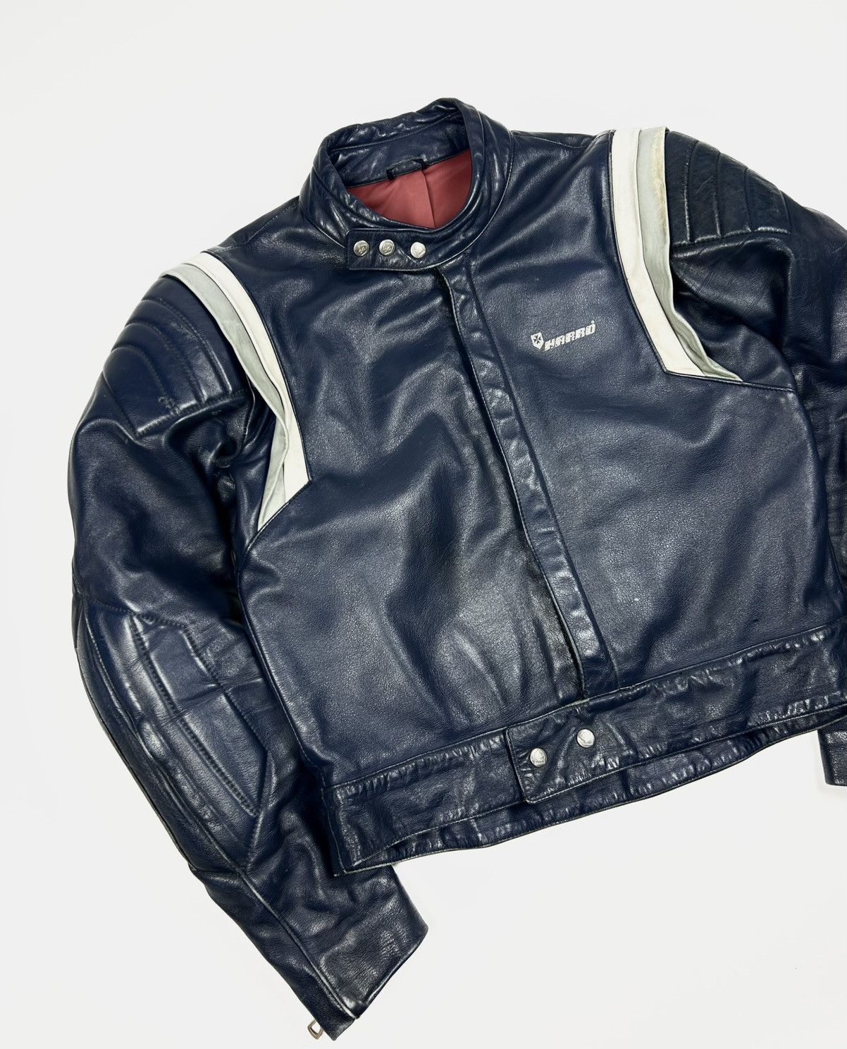 Vintage Rare Vintage 80s Harro Racing Leather Jacket Avantgarde Size US L / EU 52-54 / 3 - 2 Thumbnail