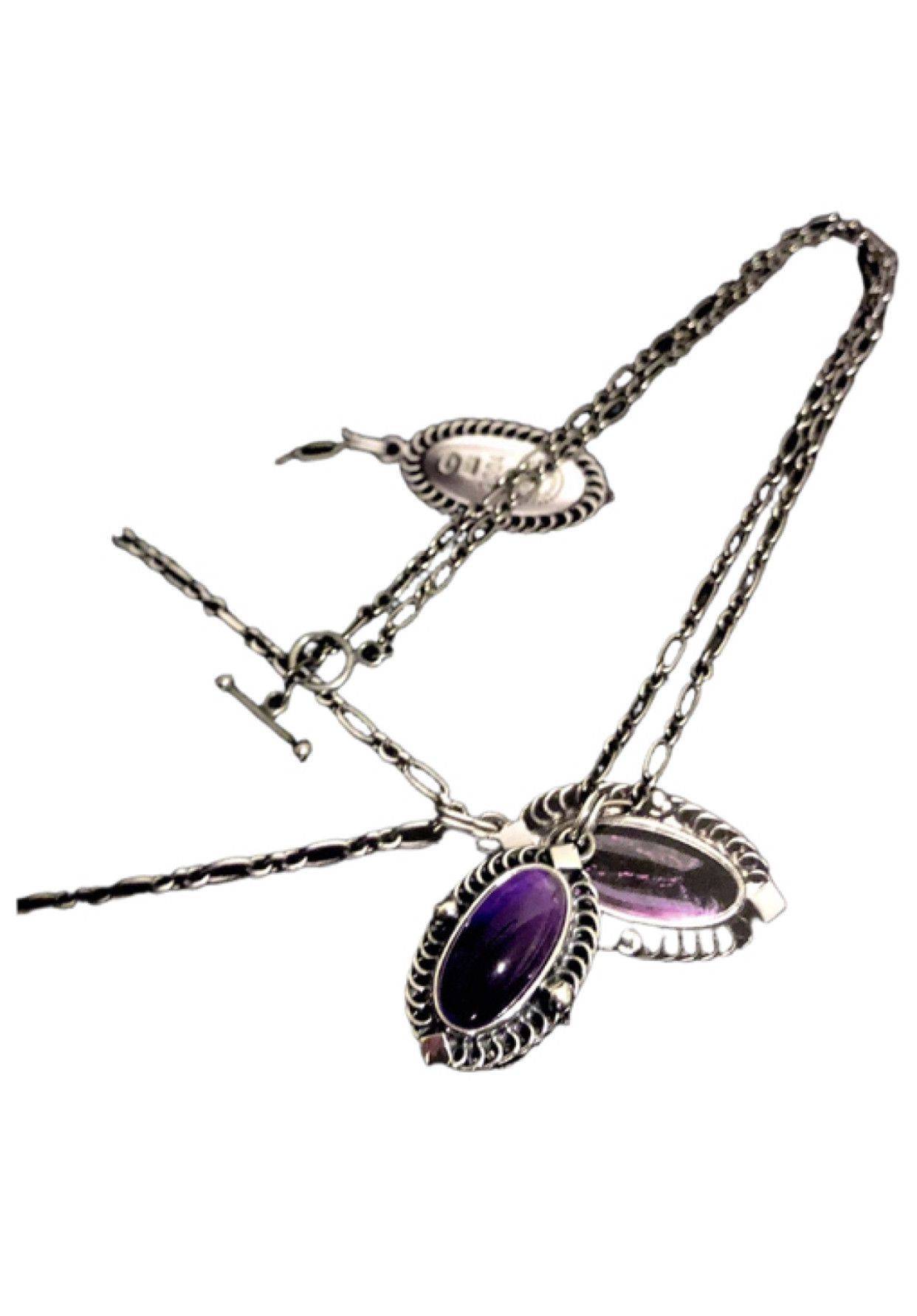 Georg Jensen Georg Jensen 2004 Pendant Necklace with Amethyst Size ONE SIZE - 1 Thumbnail
