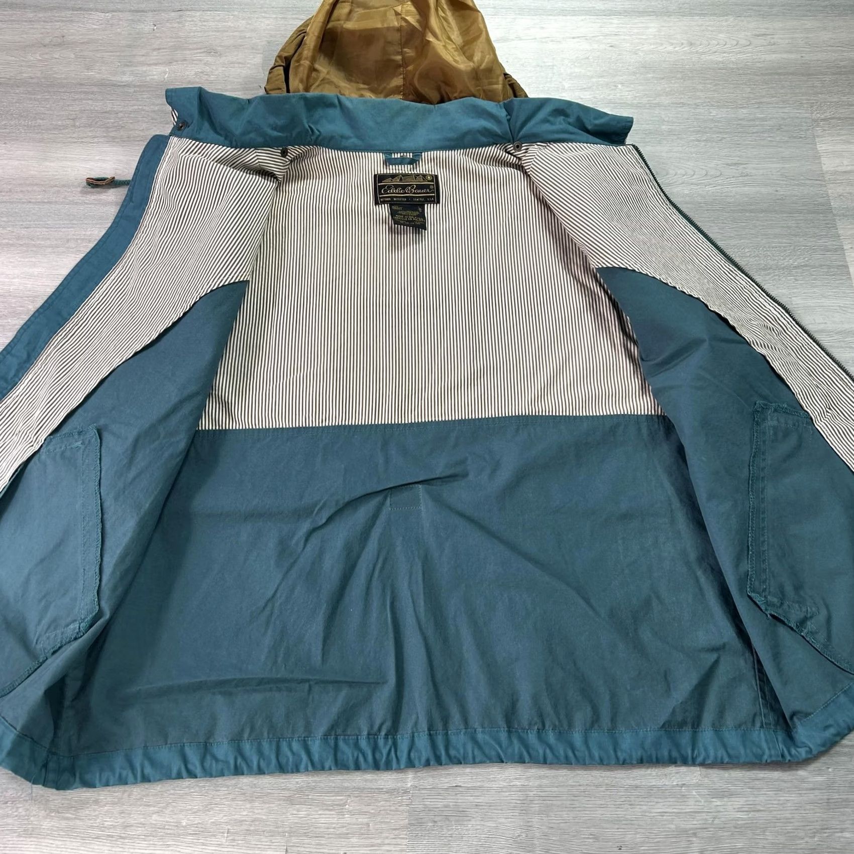 Eddie Bauer Eddie Bauer Vest Mens Large Blue Canvas Full Zip Hooded Outdoor Hiking Travel Size US L / EU 52-54 / 3 - 3 Thumbnail