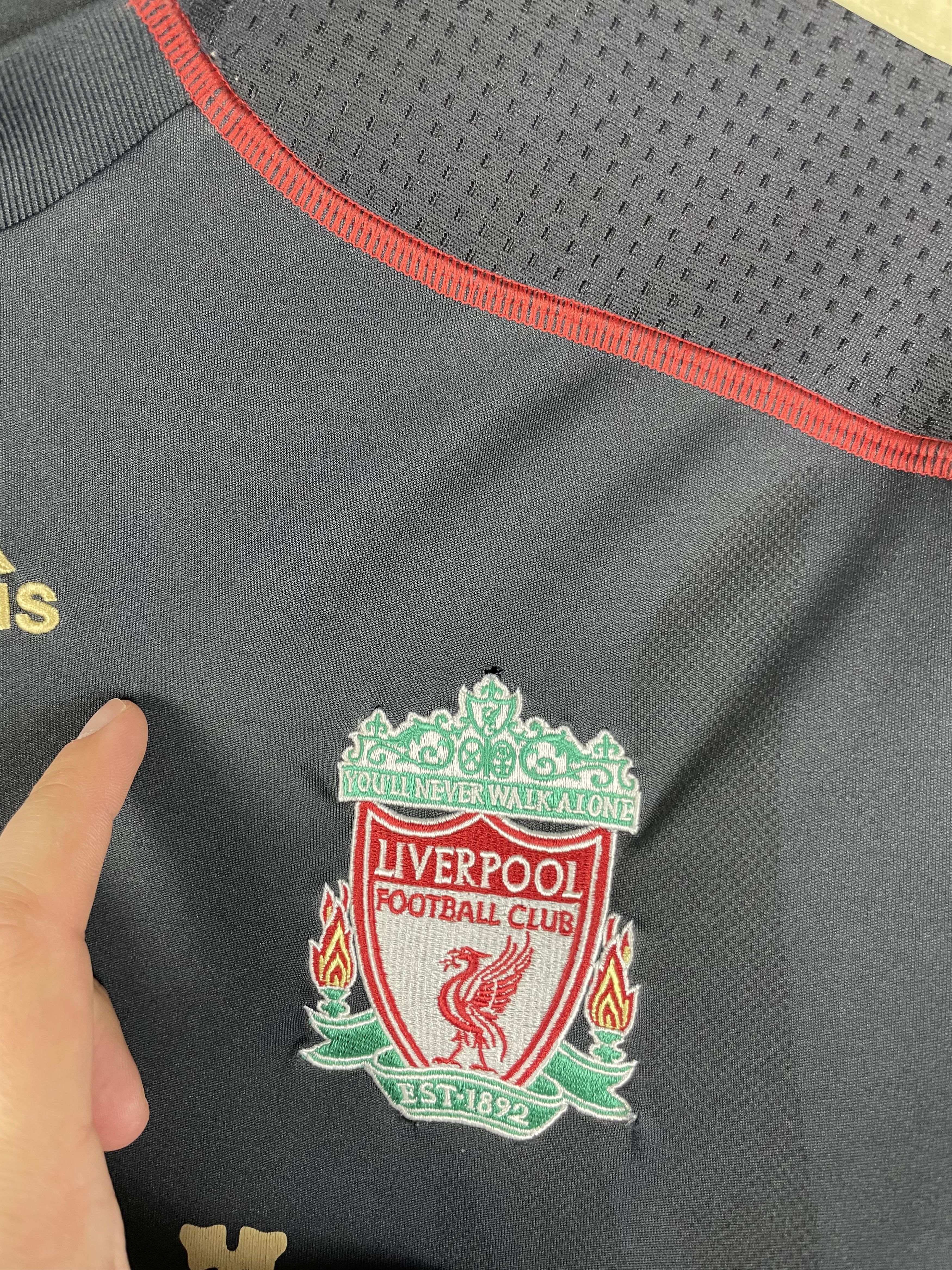 Adidas Vintage 2009 Adidas Liverpool Soccer Jersey Size US L / EU 52-54 / 3 - 6 Thumbnail